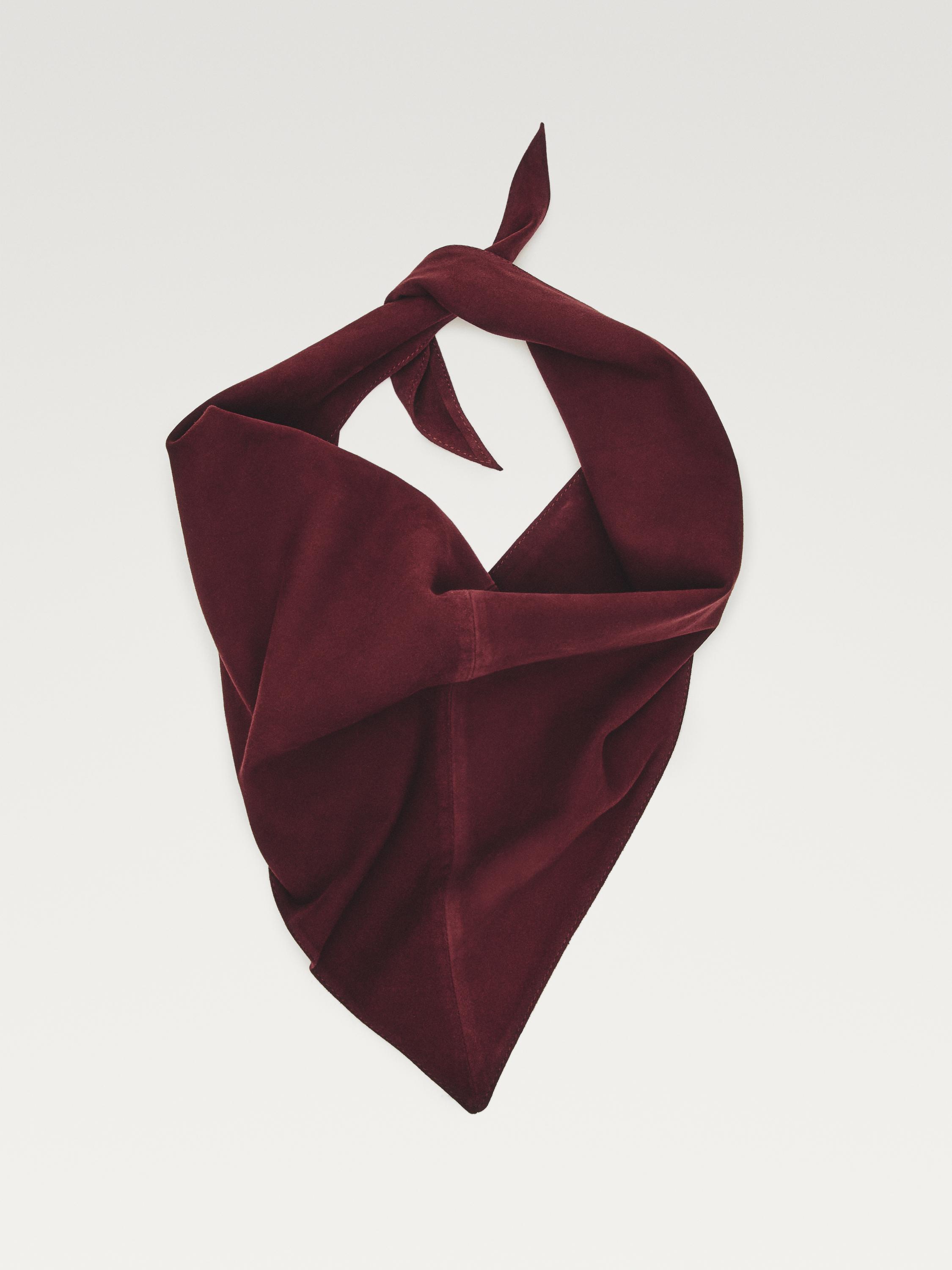 Suede leather bandana