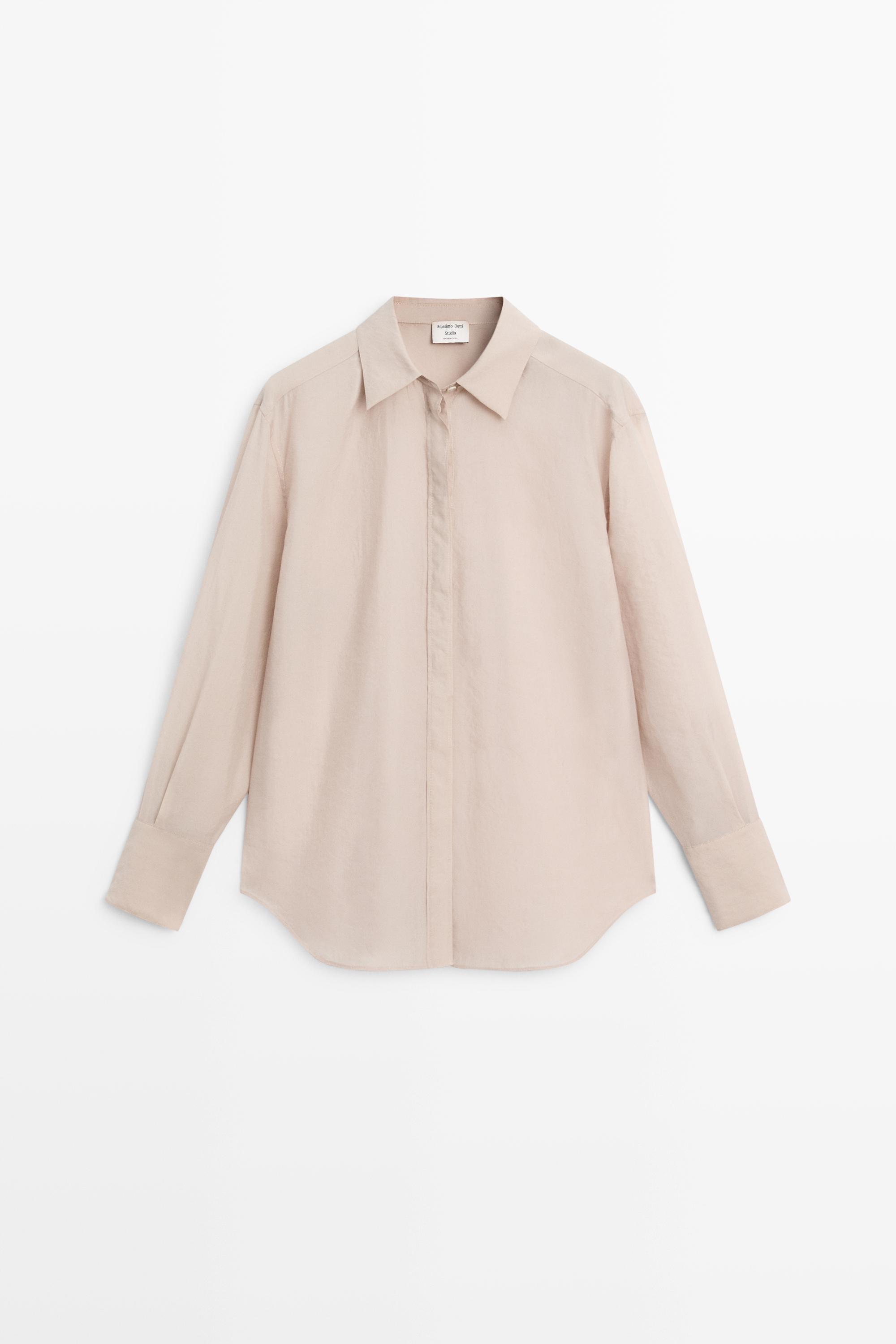 Semi-sheer flowing shirt - STUDIO