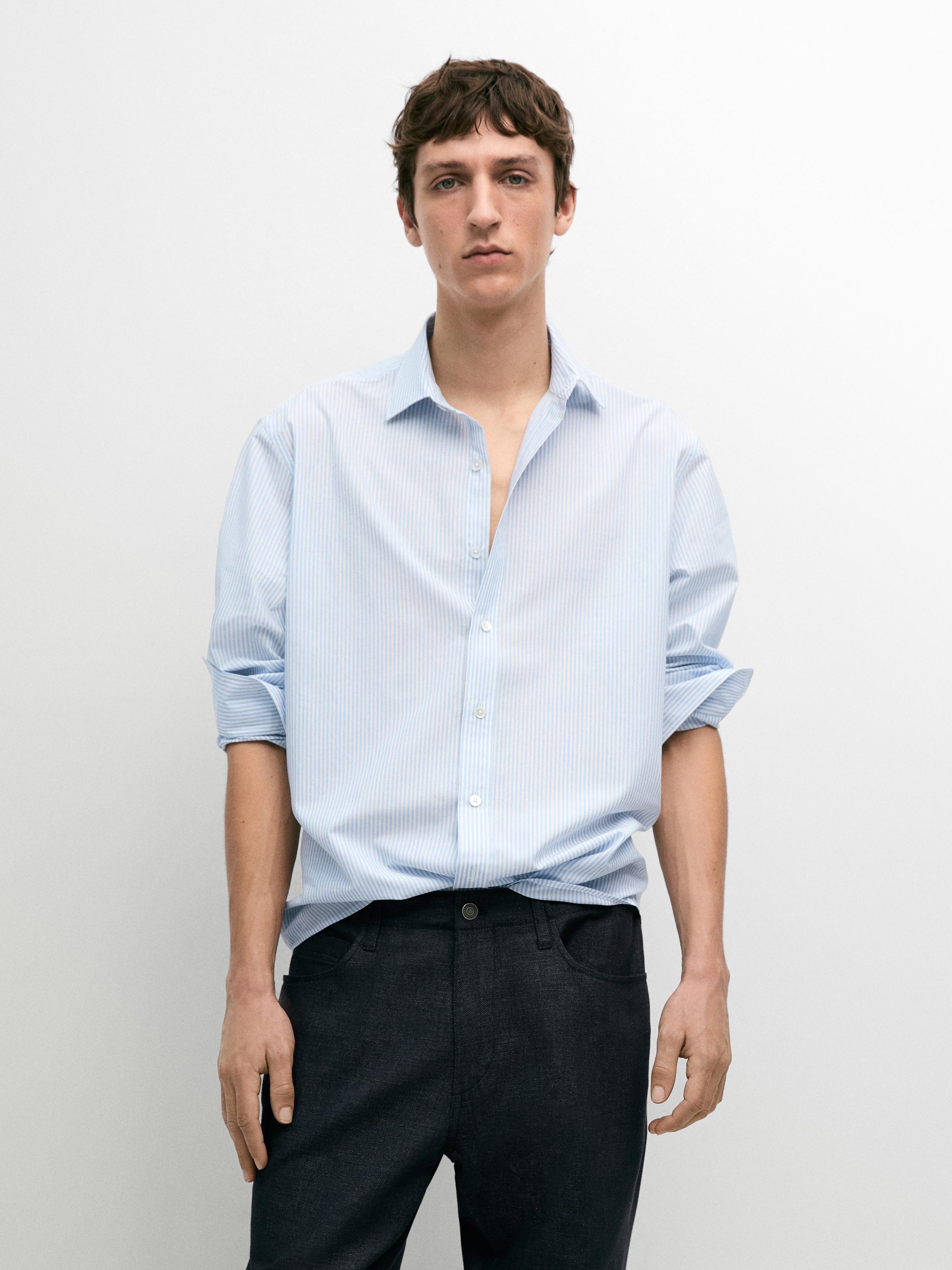 100% cotton striped shirt