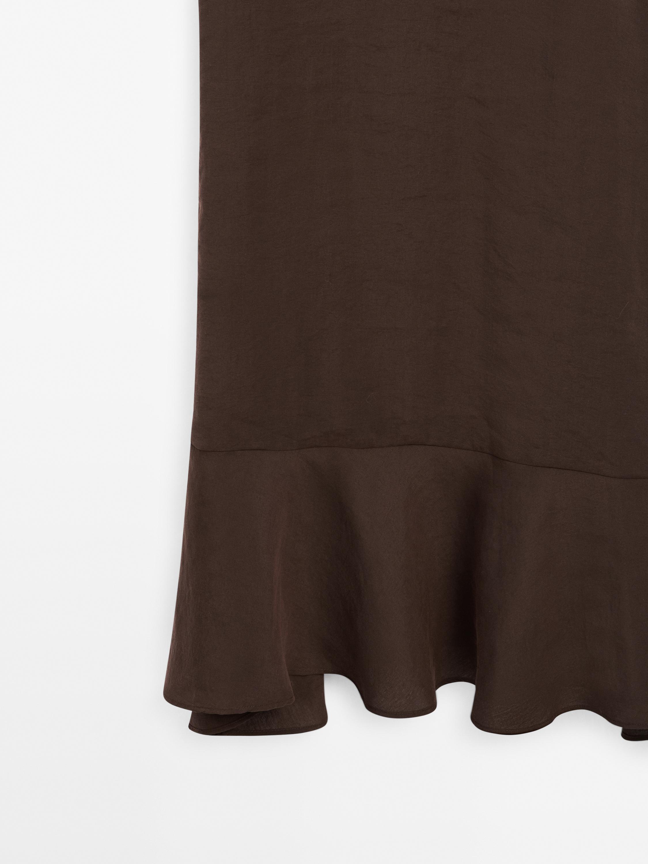 Vestido largo volantes