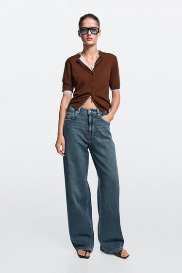 Relaxed wide-leg jeans — MEDIUM BLUE 1