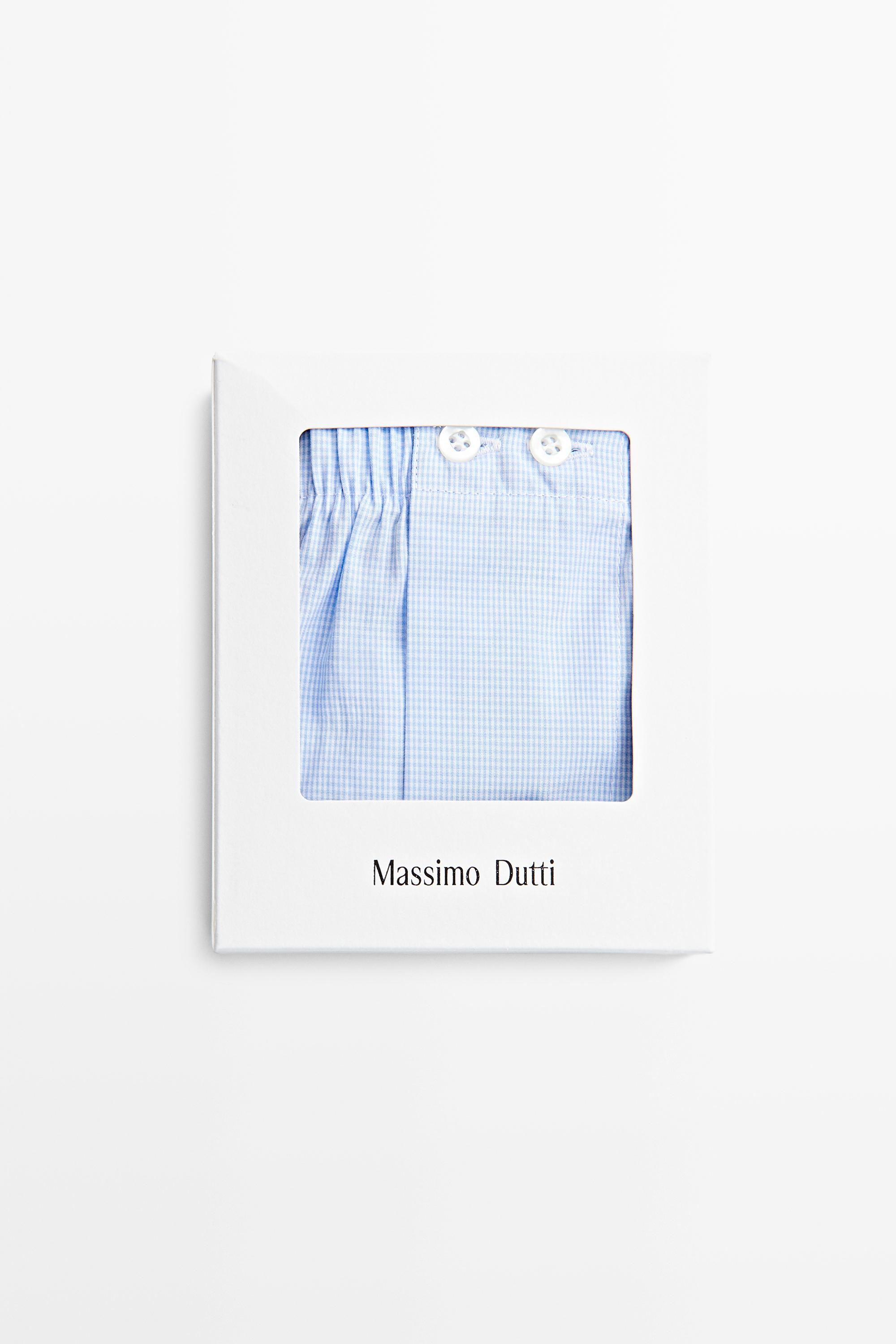 100% cotton micro-check boxers