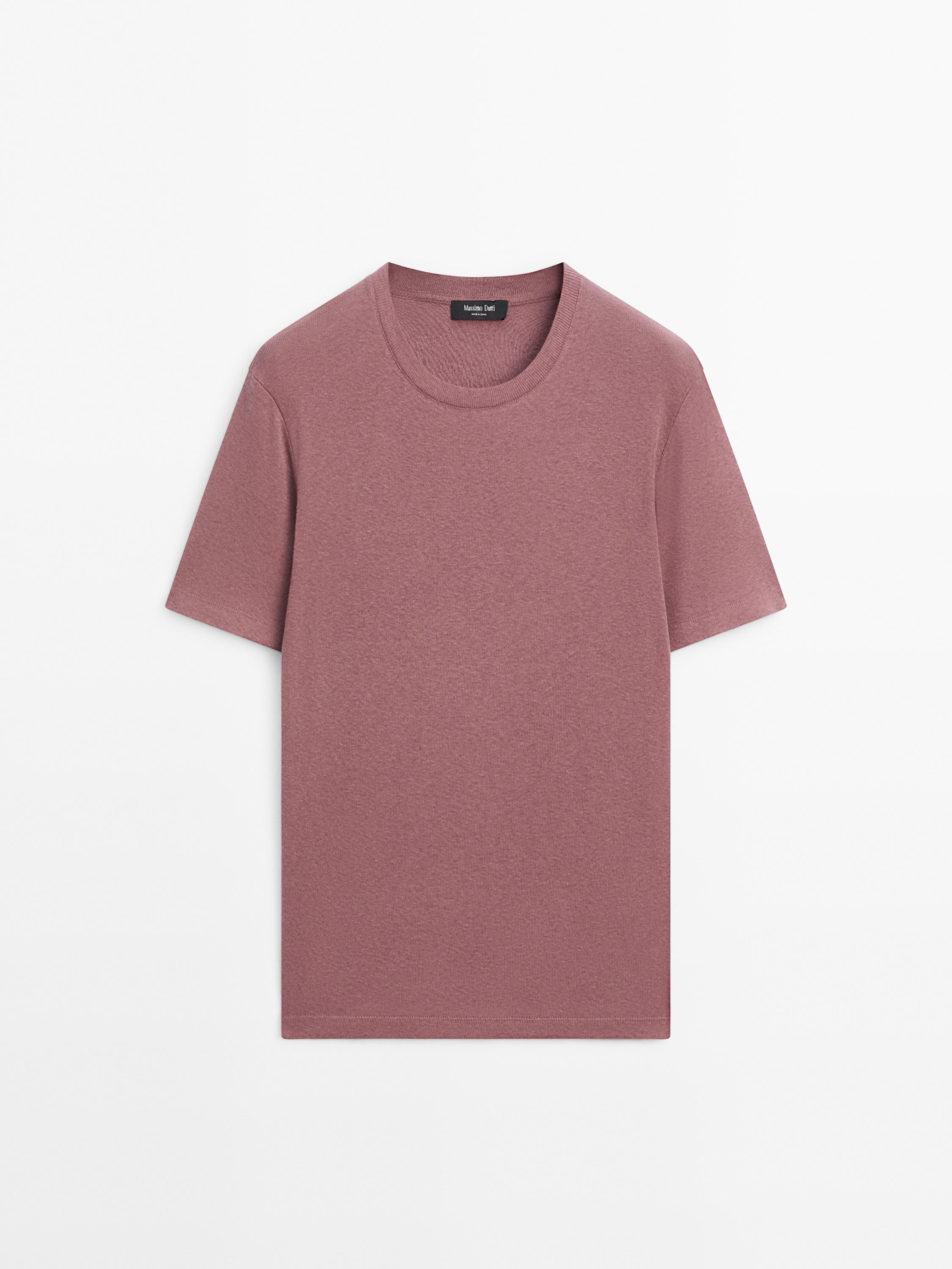 T-shirt à manches courtes en coton mélangé