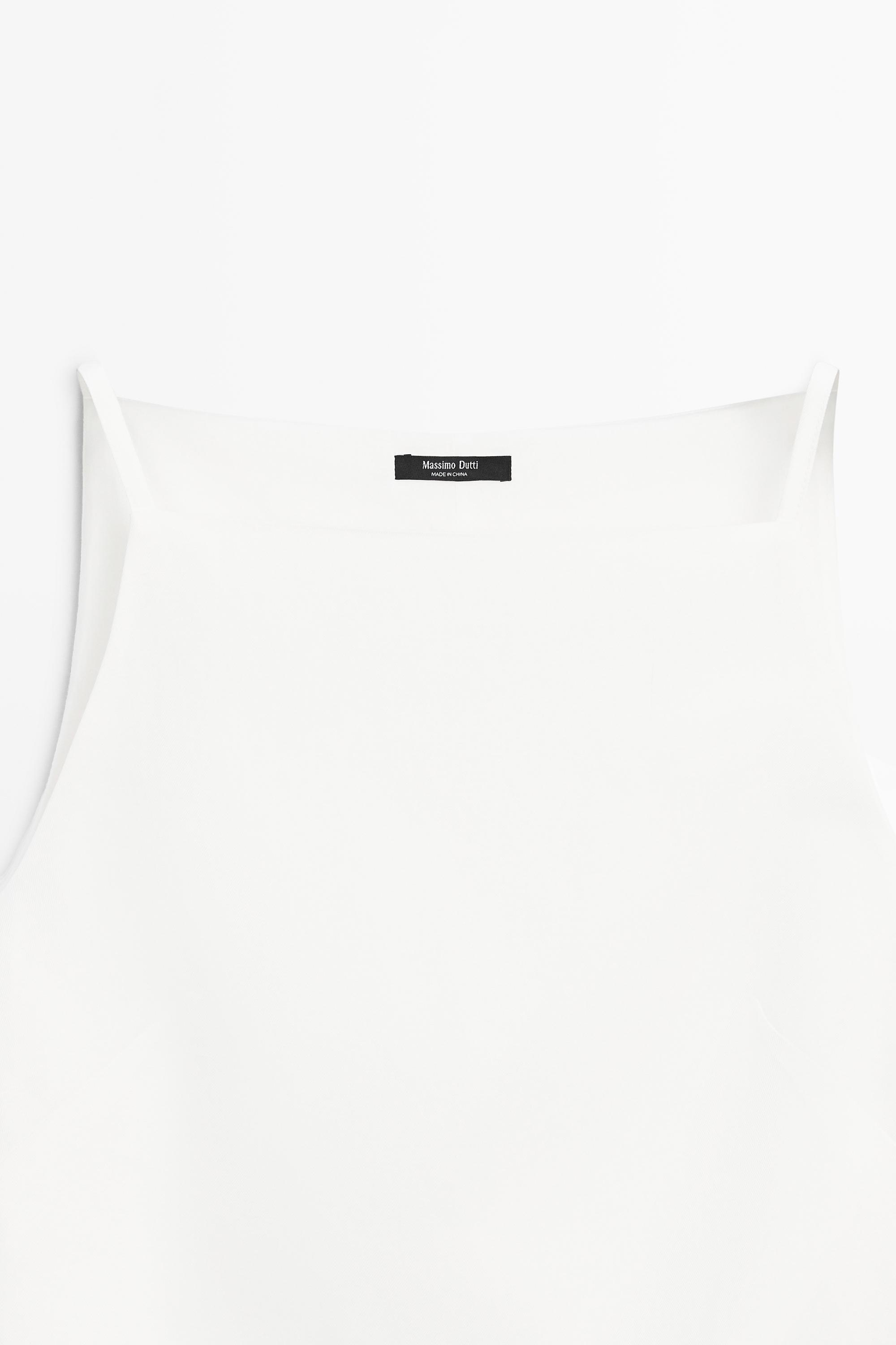 Thin strap mini dress — WHITE