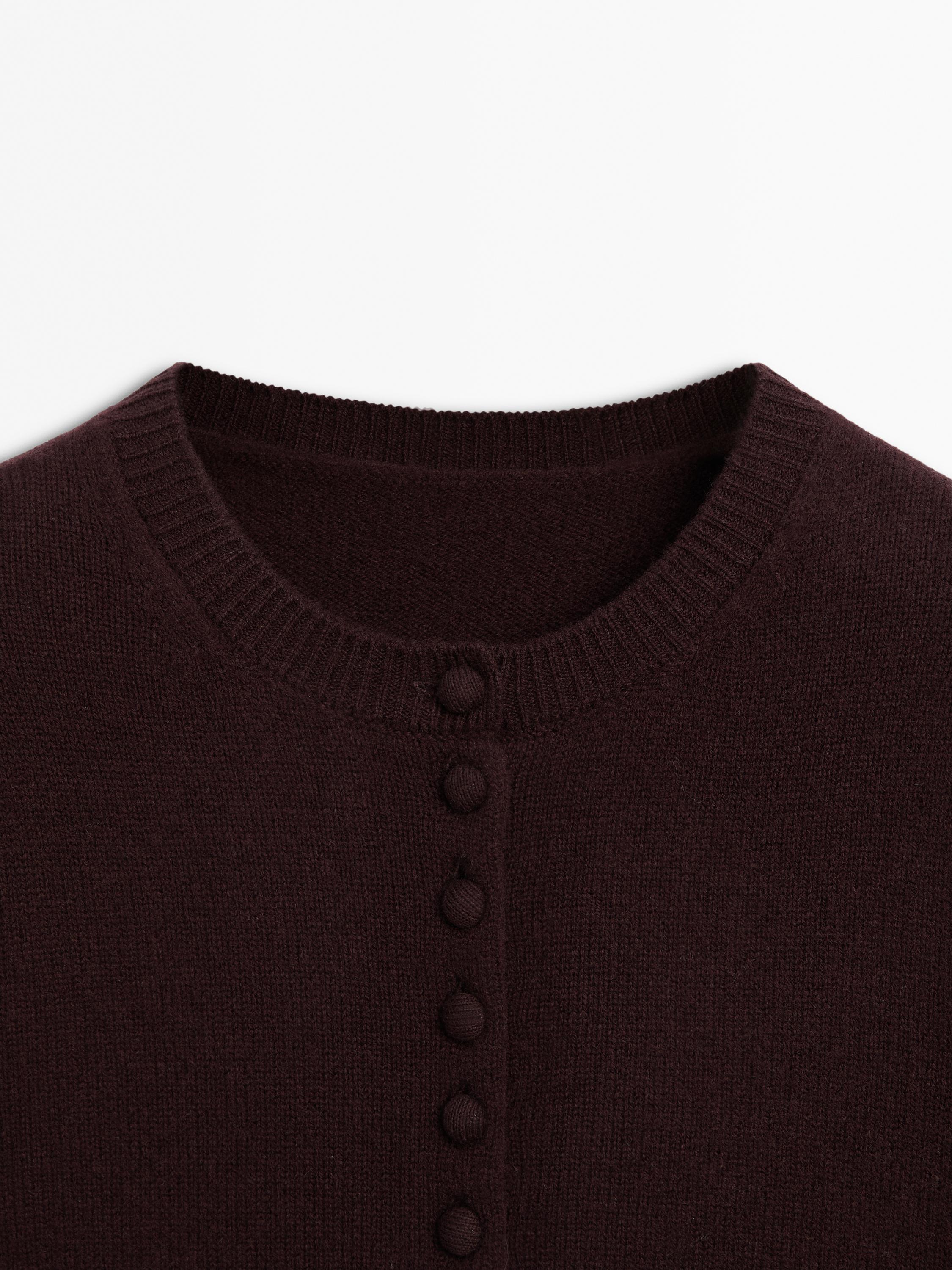 Short sleeve knit cardigan