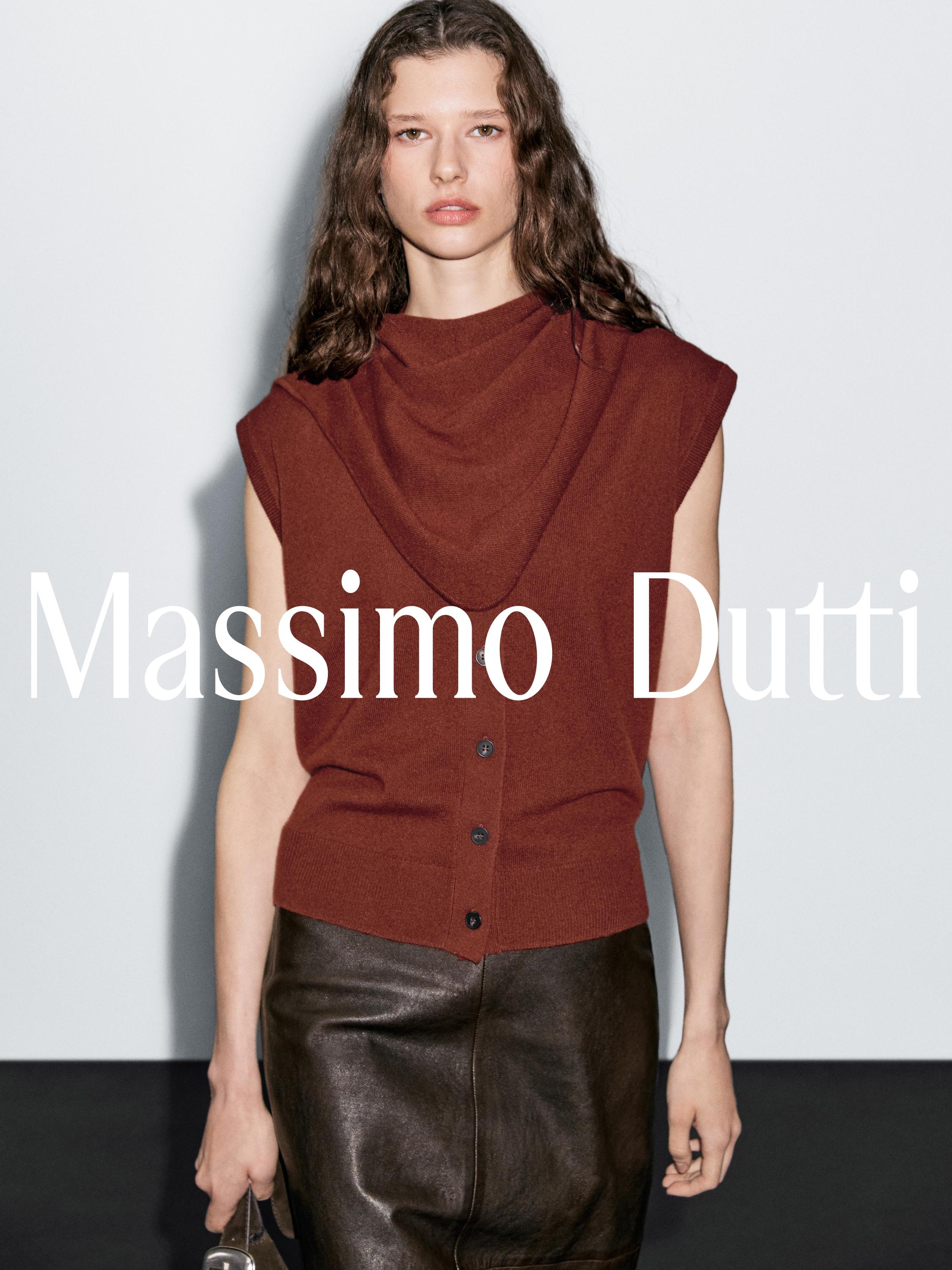 100% wool waistcoat with scarf detail