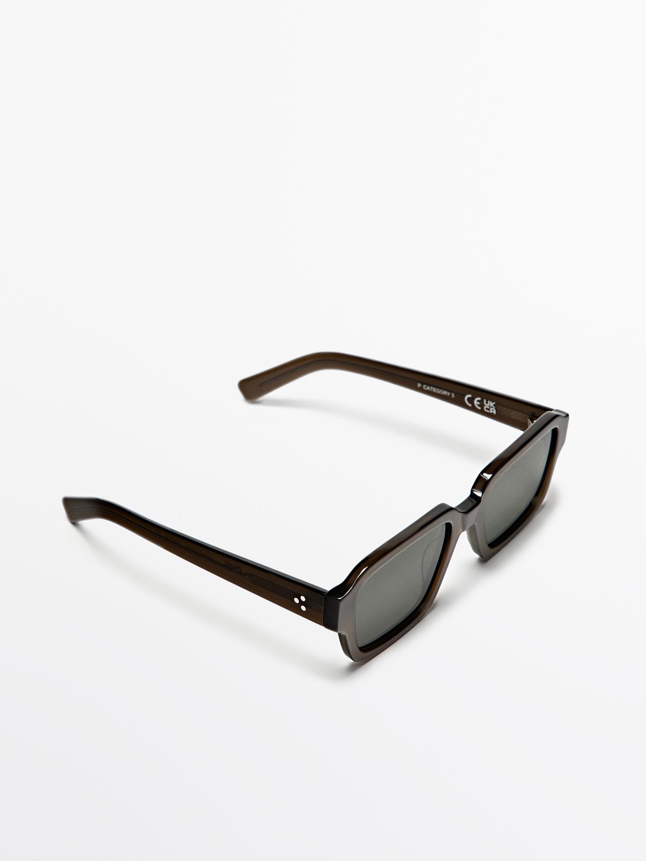 Rectangular sunglasses — GREEN