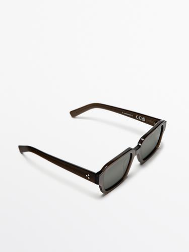 Rectangular sunglasses — GREEN 2