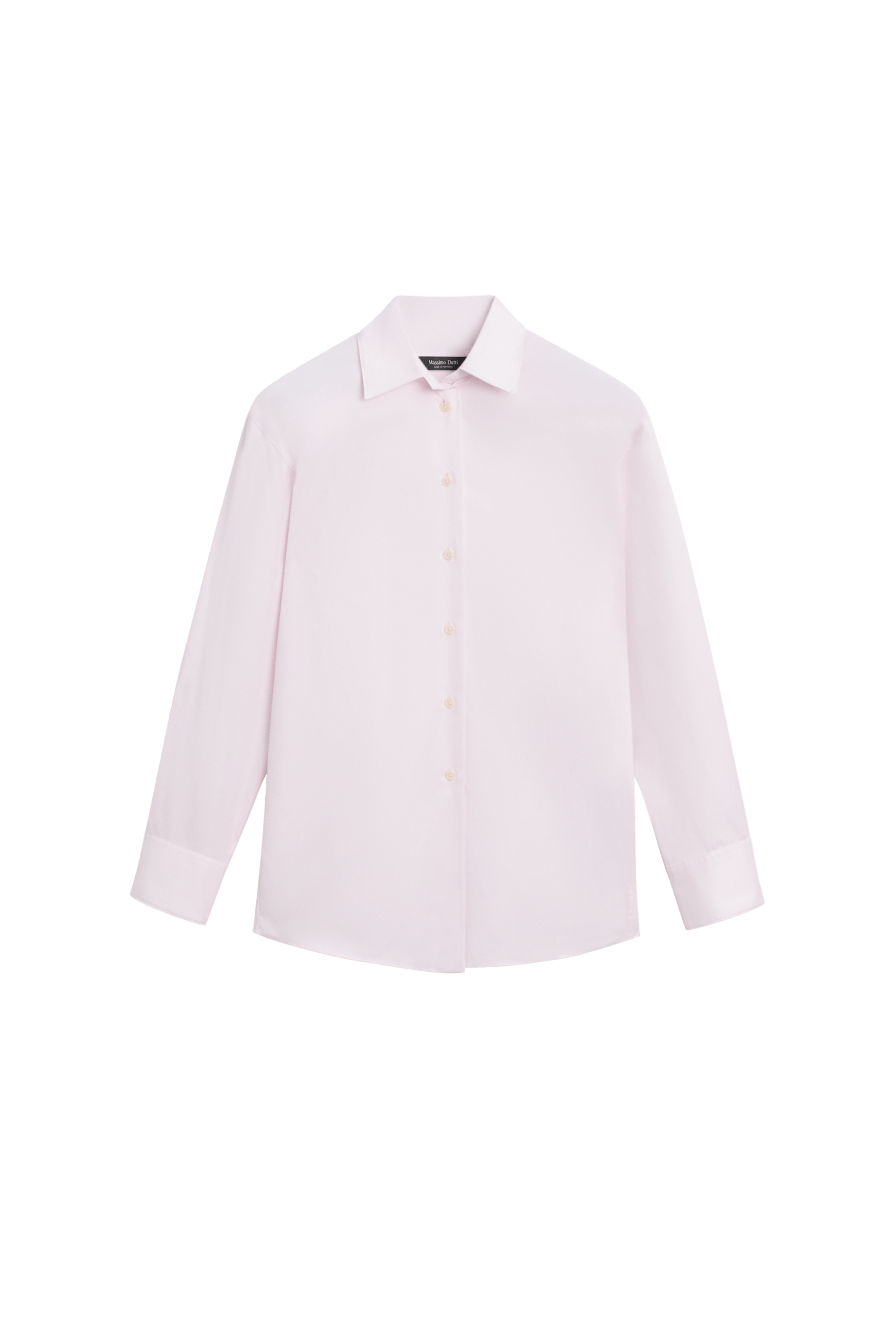 Massimo Dutti Uzun %100 pamuklu poplin süet gömlek görsel 8