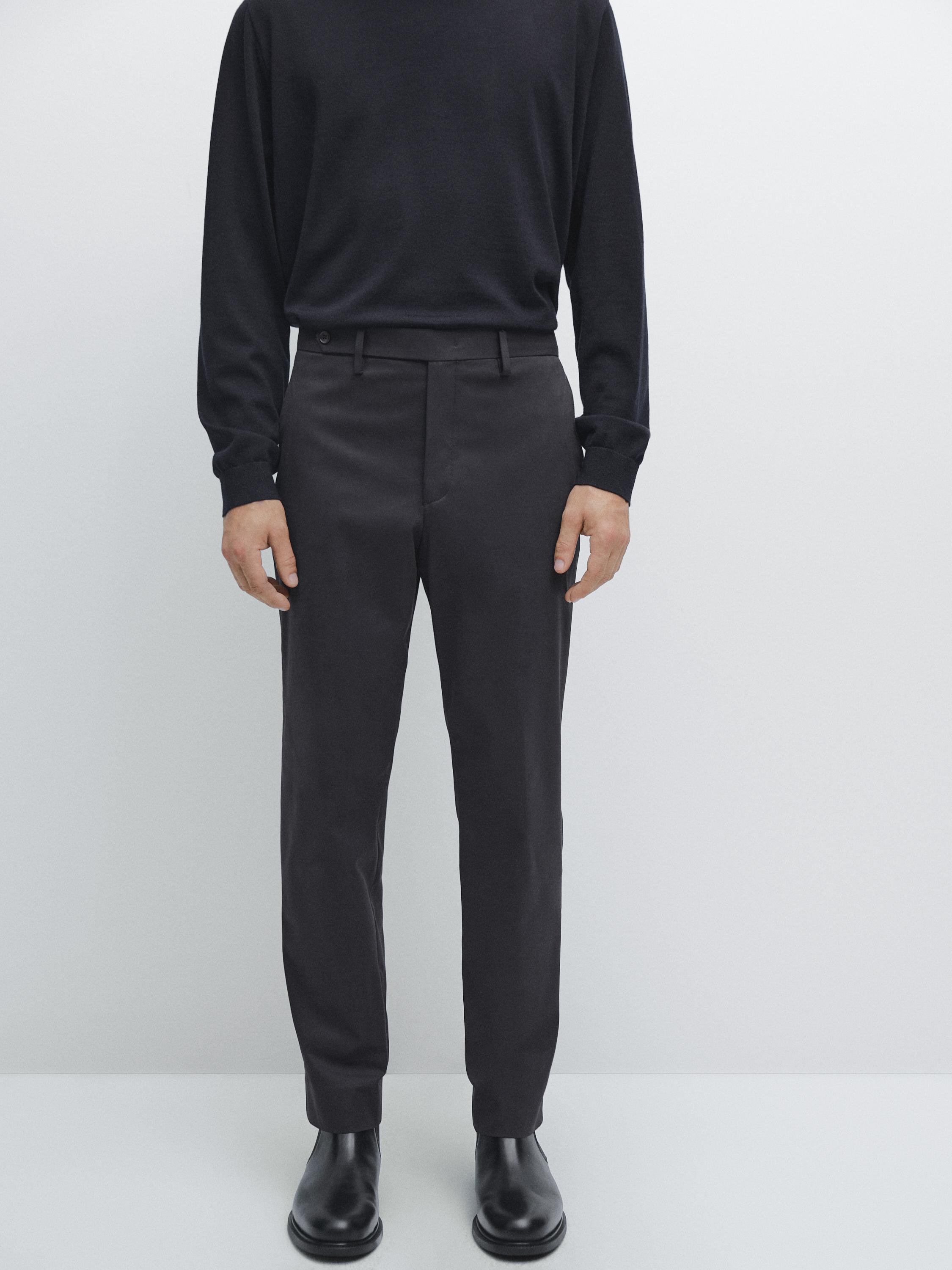 Pantalón slim fit mezcla algodón