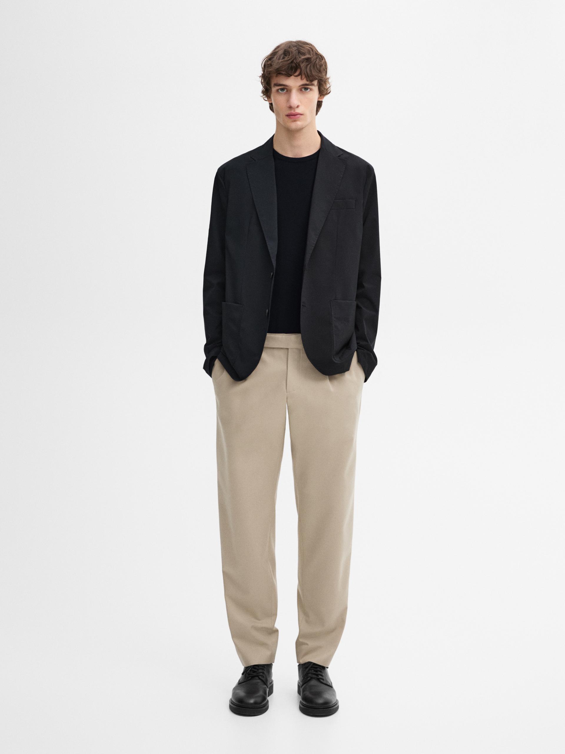 Blazer Tecnico - Blu Marino - 48 - Massimo Dutti - Maschile