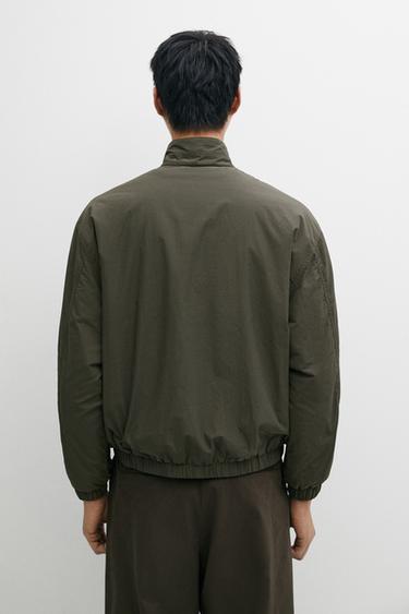 Technical boxy fit bomber jacket — DARK GREY 5