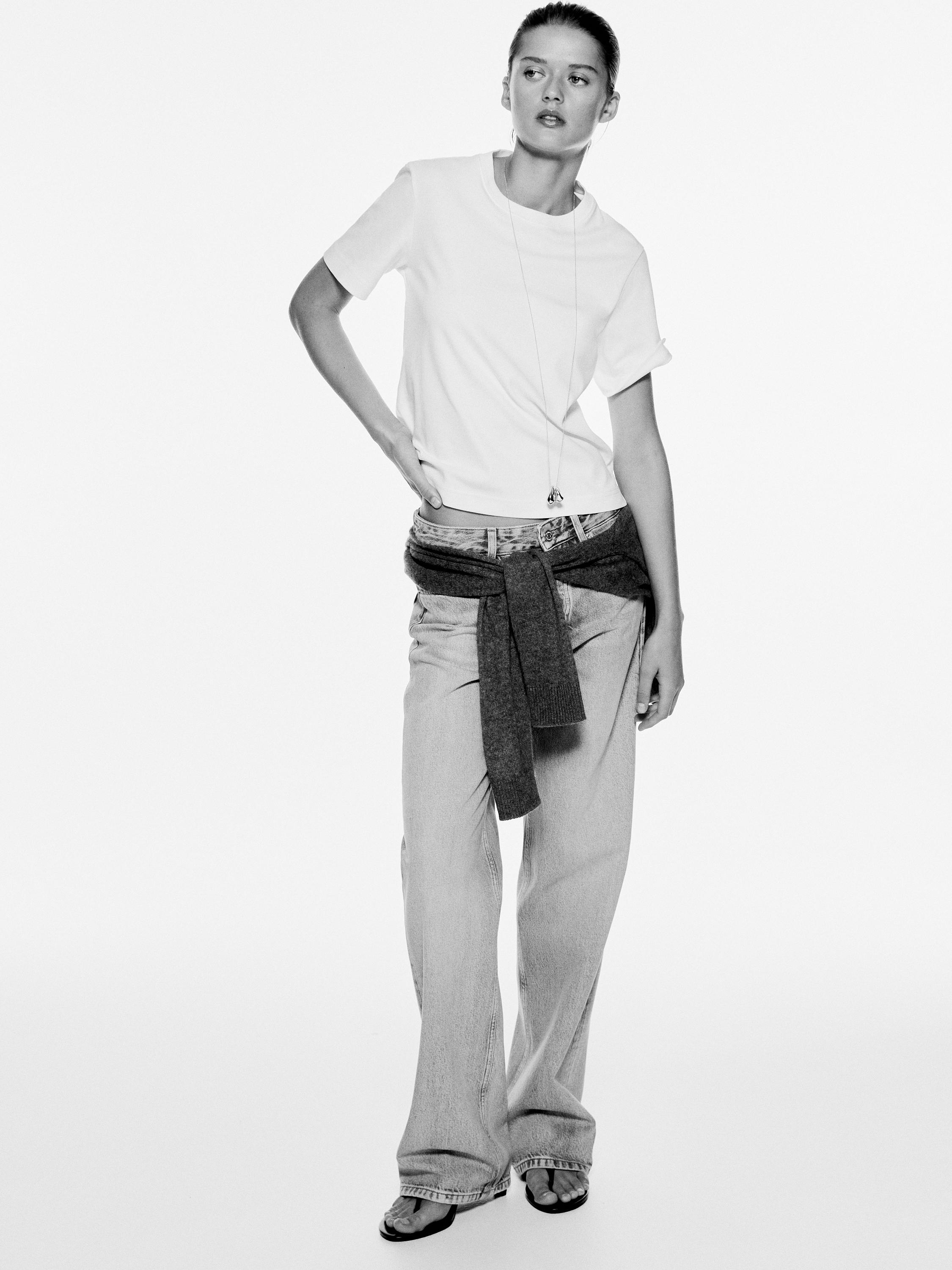 Short sleeve interlock T-shirt — Off white