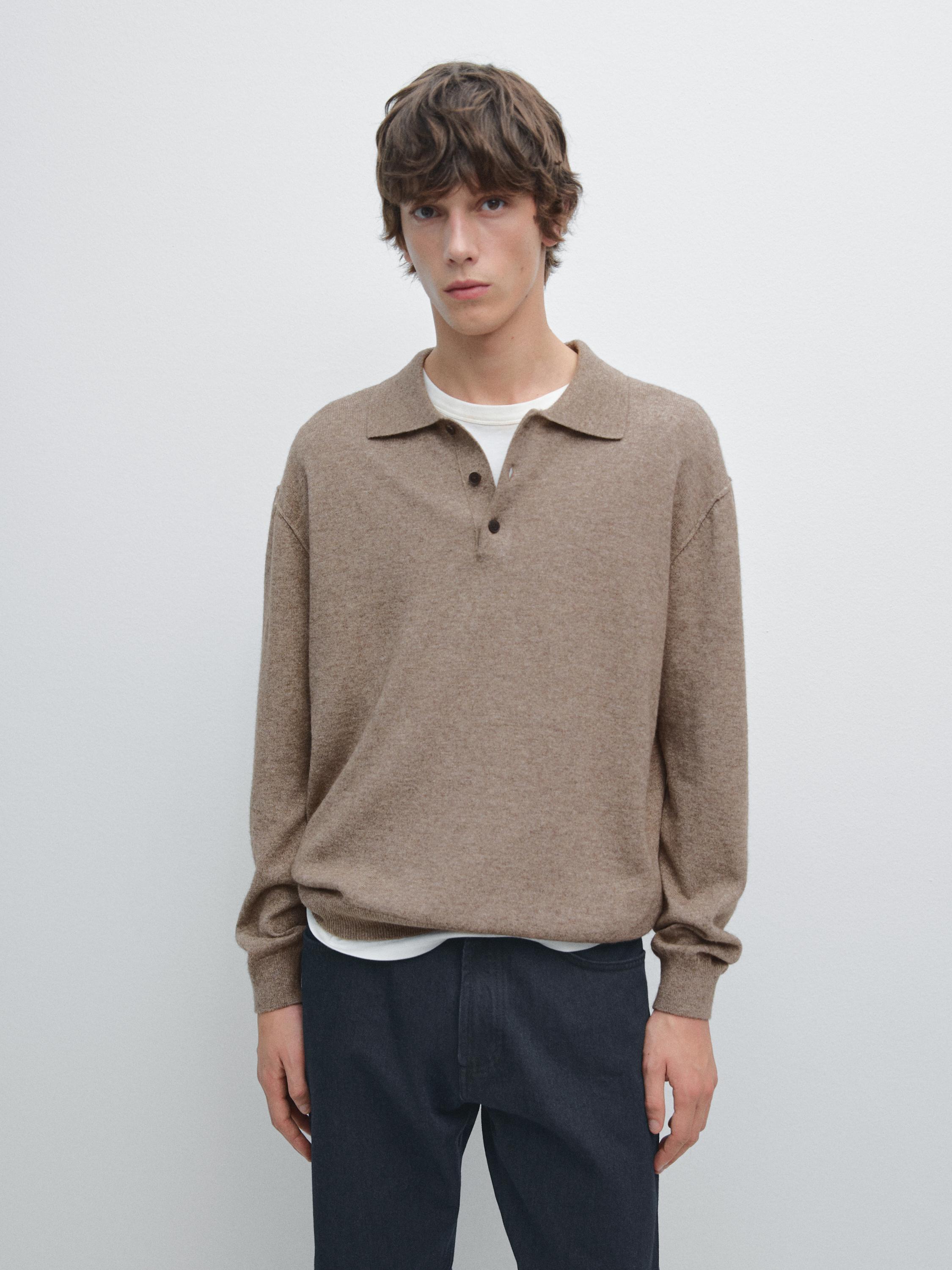 Yak wool blend knit sweater