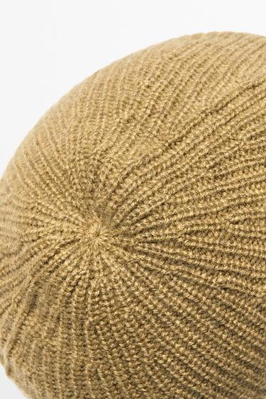 100% cashmere knit beanie — MUSTARD YELLOW 5