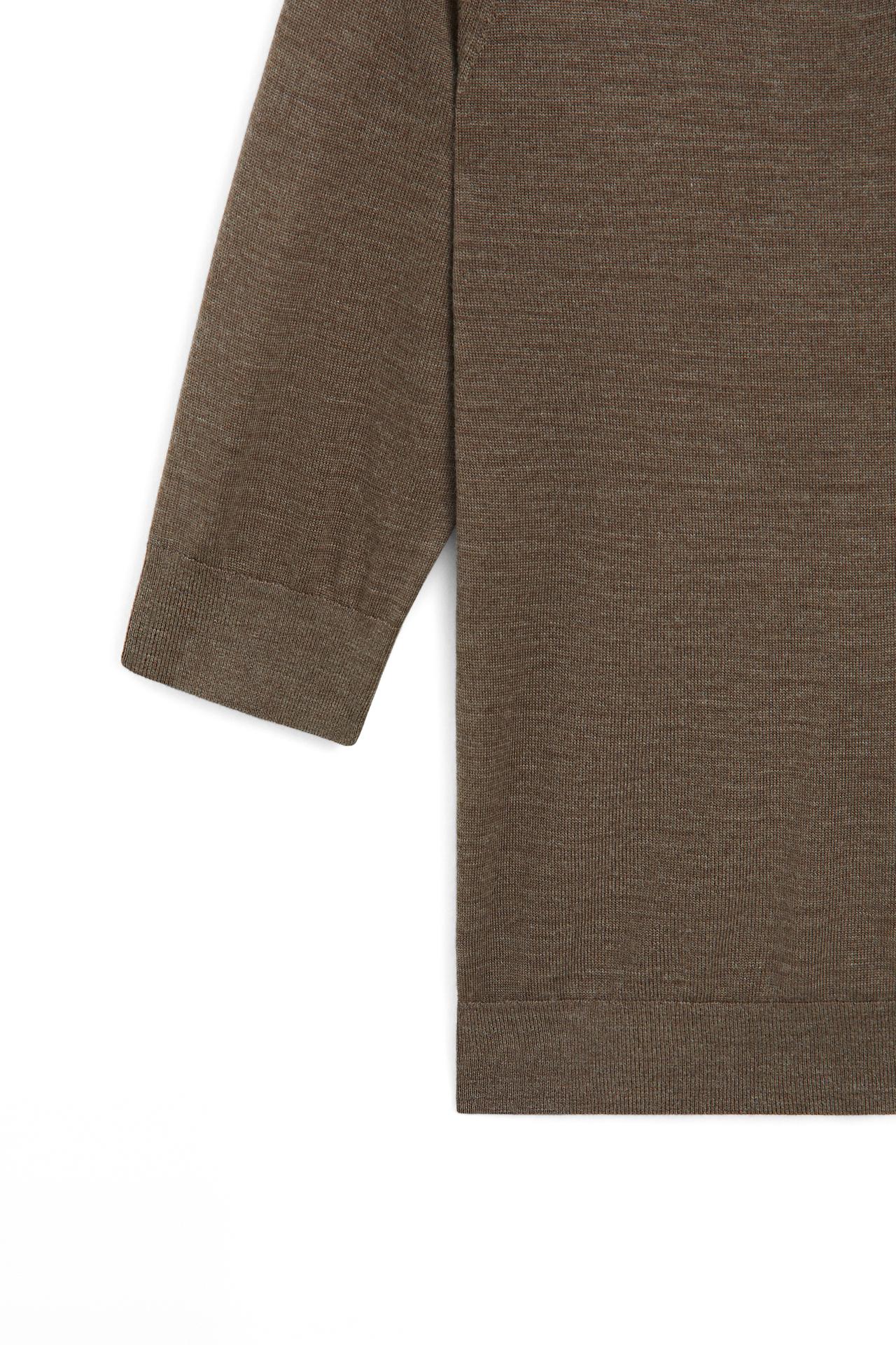 100% wool knit sweater - LIMITED EDITION — BROWN