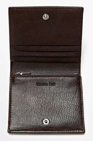 Nappa leather wallet — BROWN 4