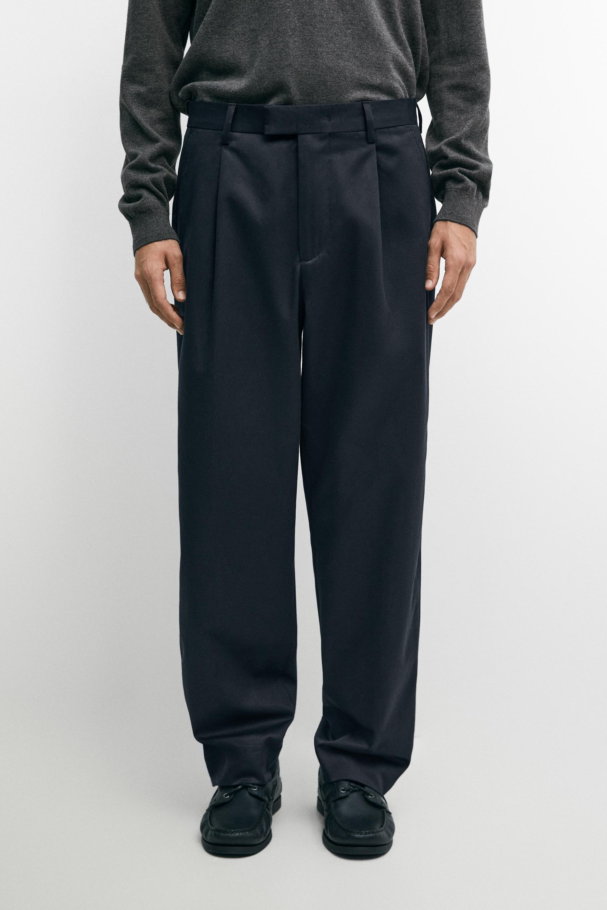 Pantalón pinzas 100% algodón