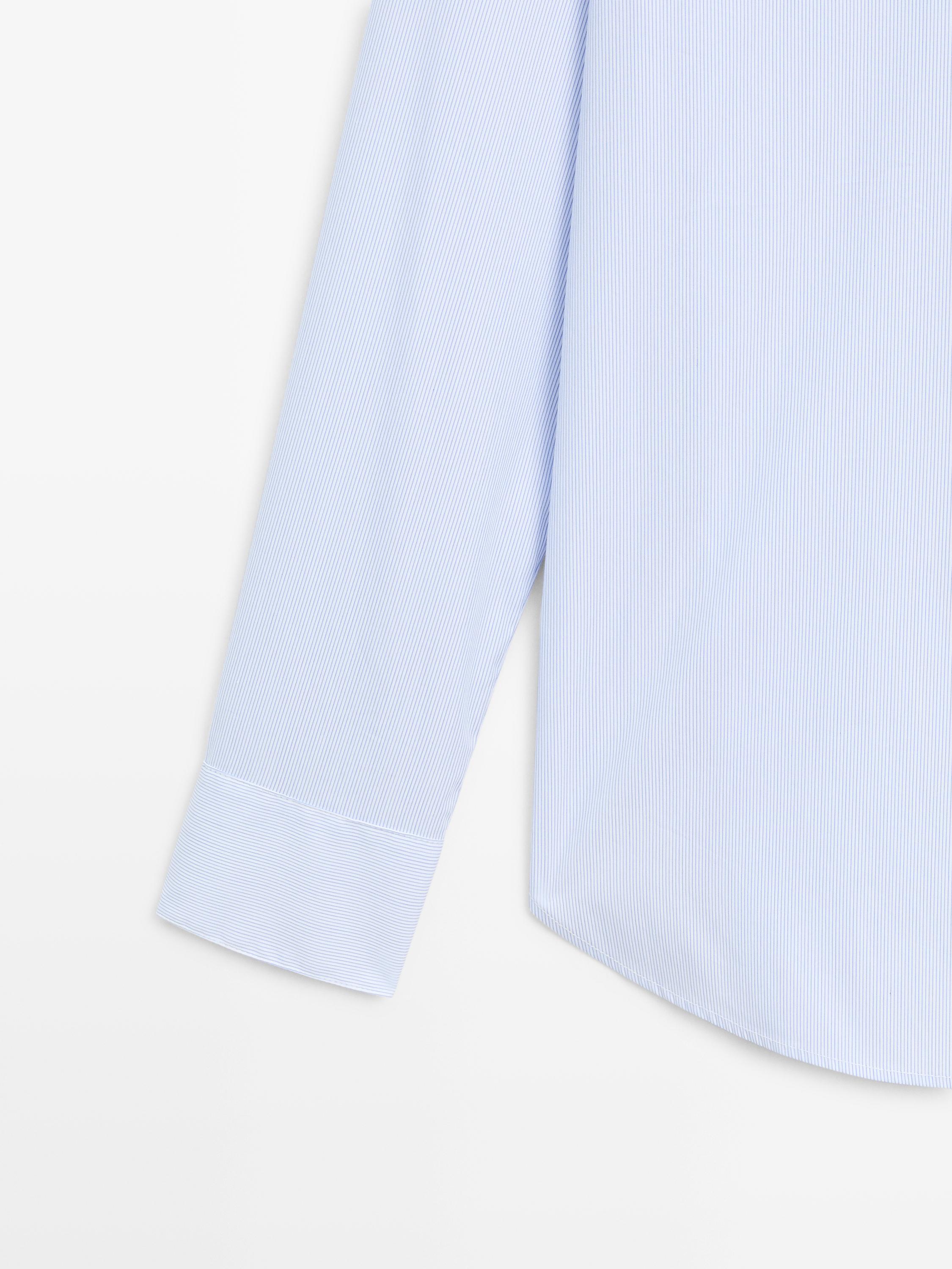 Striped stretch shirt