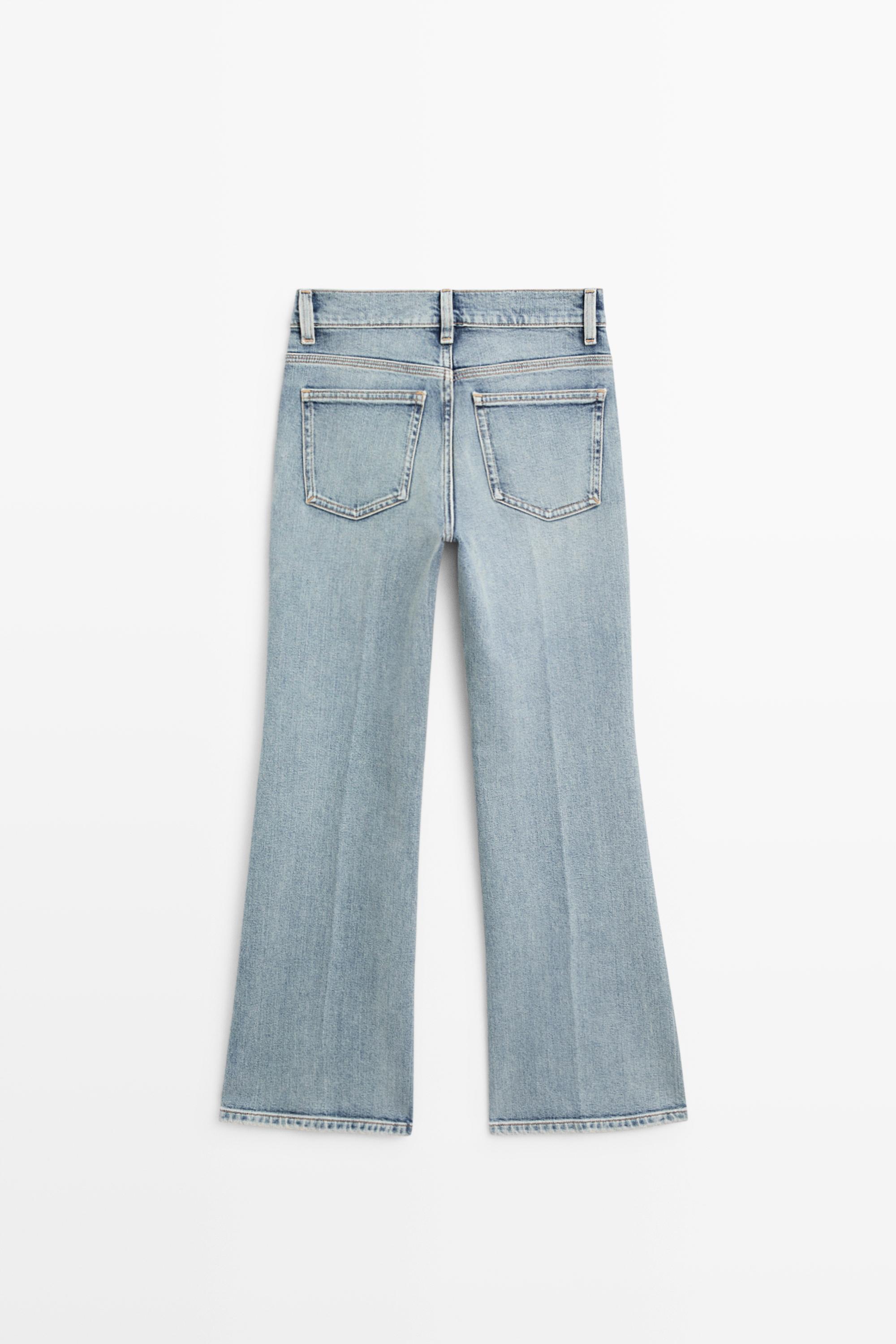 Mid-waist flare fit jeans — Light Blue