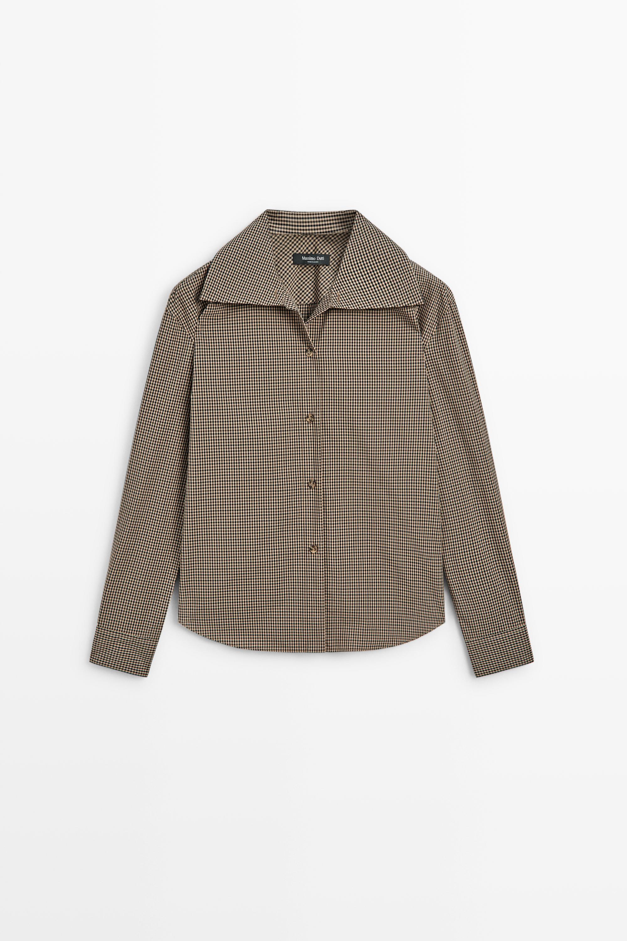 Camisa cuadro vichy mezcla algodón