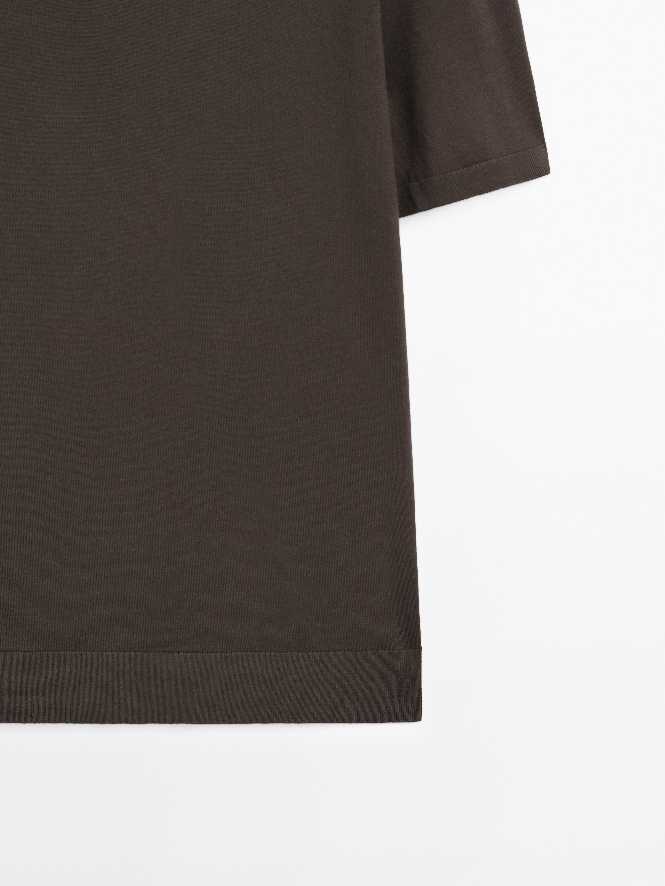 Short sleeve cotton knit polo shirt