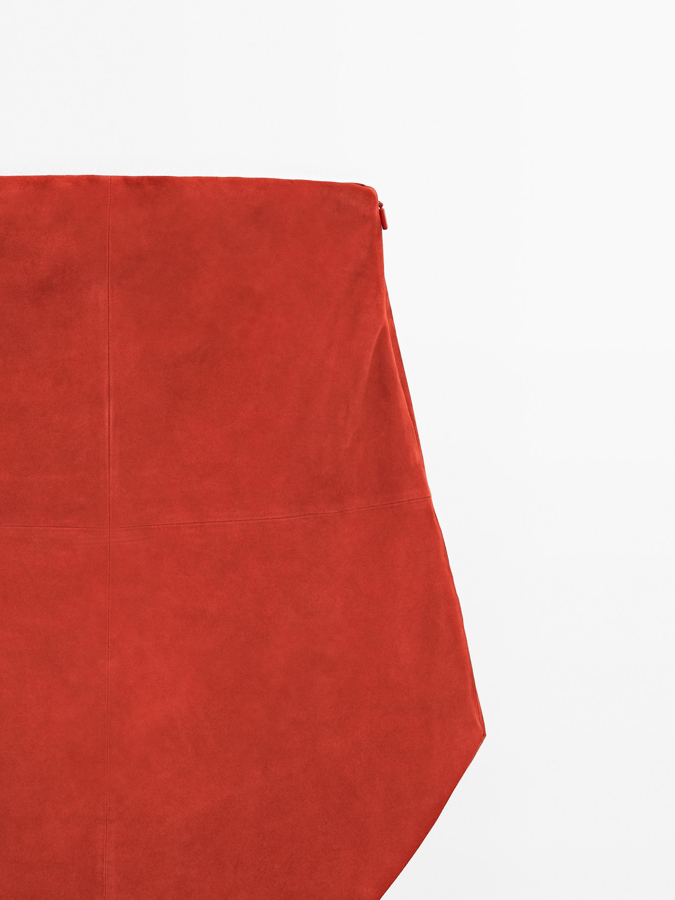 Long asymmetric suede leather top - Limited Edition