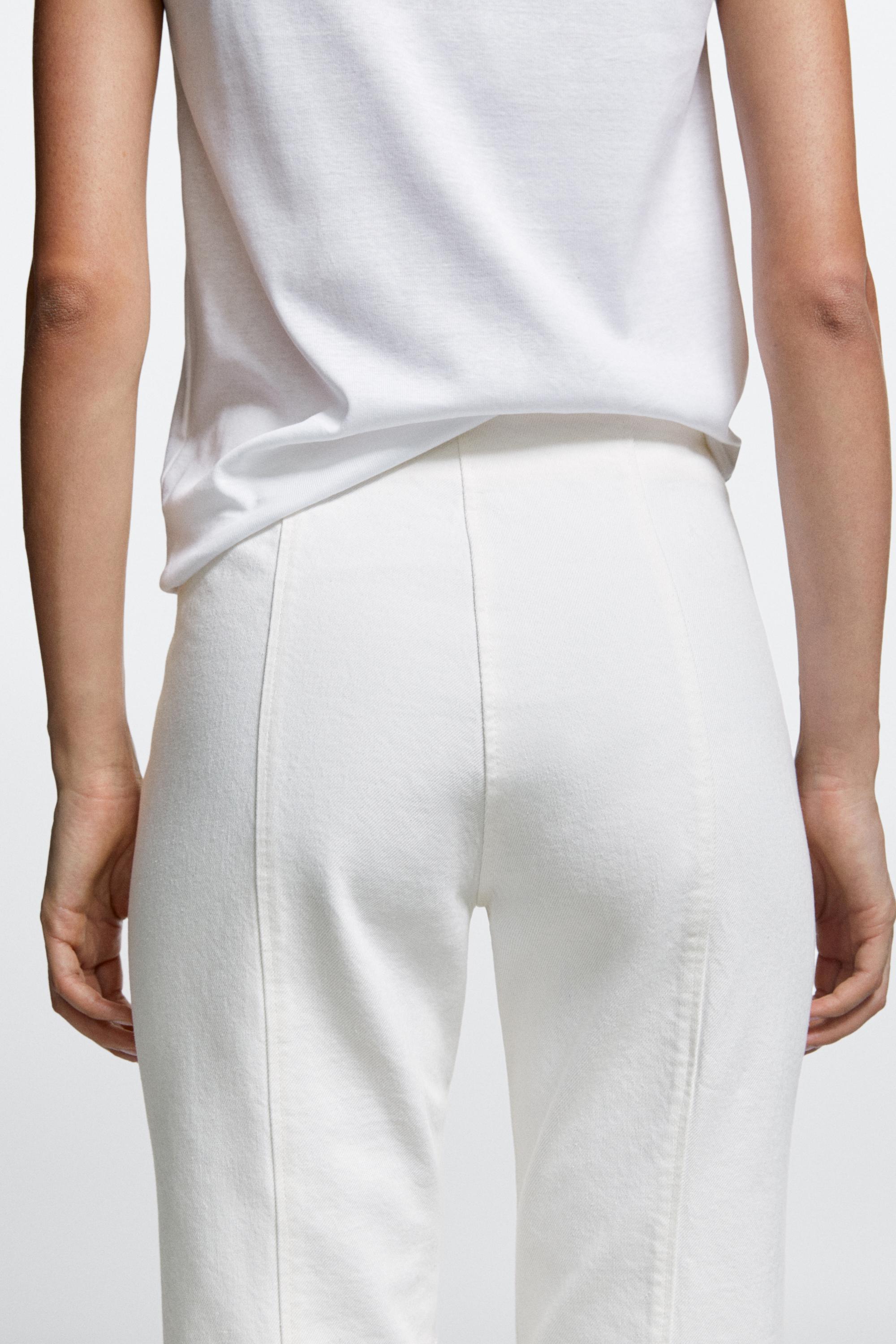 Denim capris — Off white
