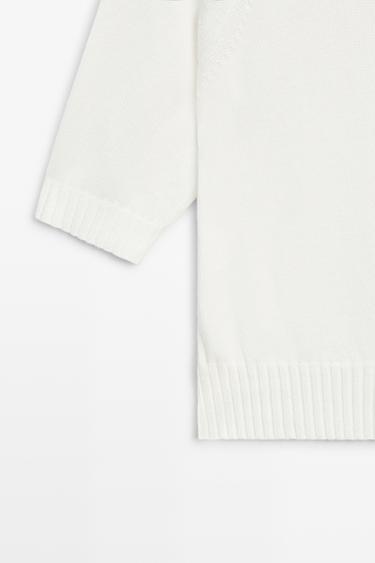 Turtleneck knit sweater — WHITE 7