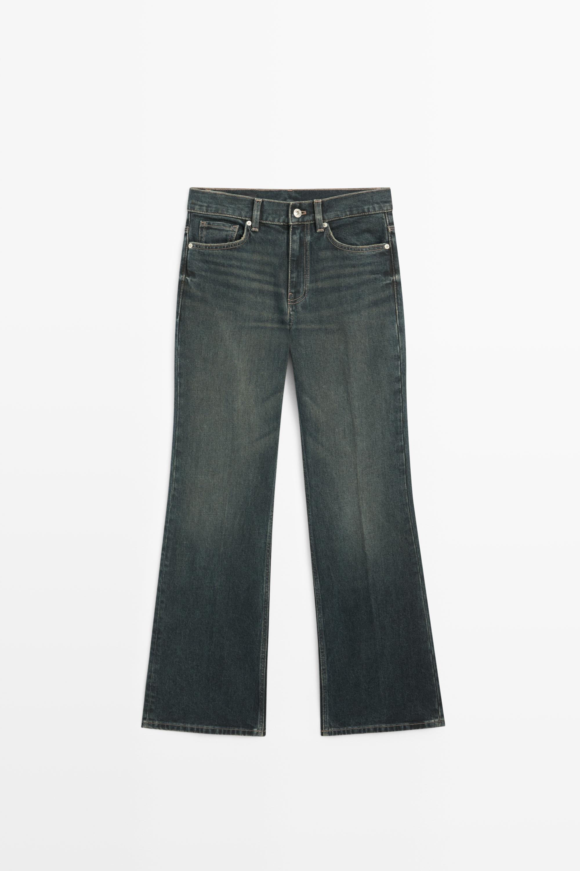 Jeans a campana a vita media