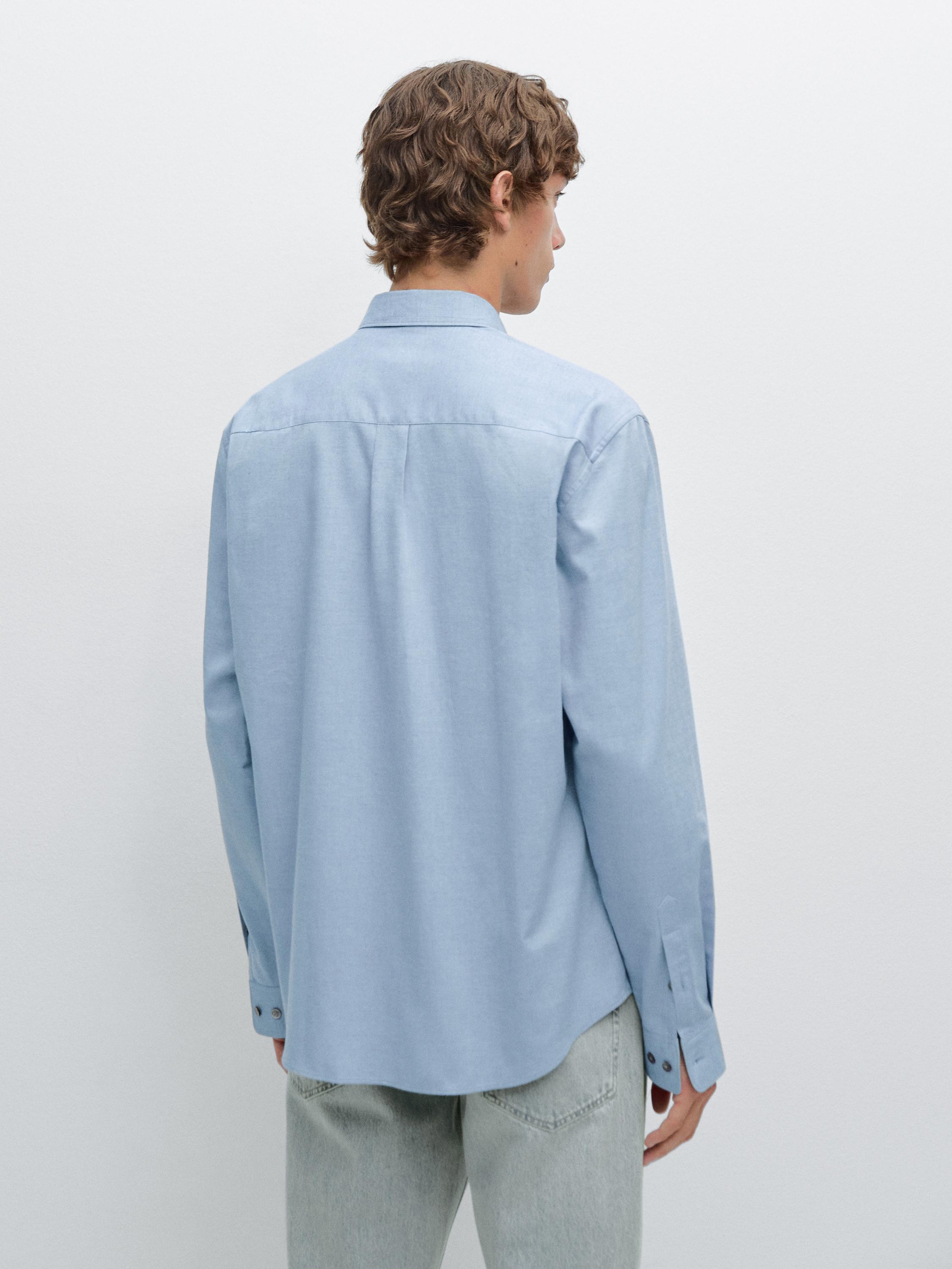 Camisa melange soft regular fit