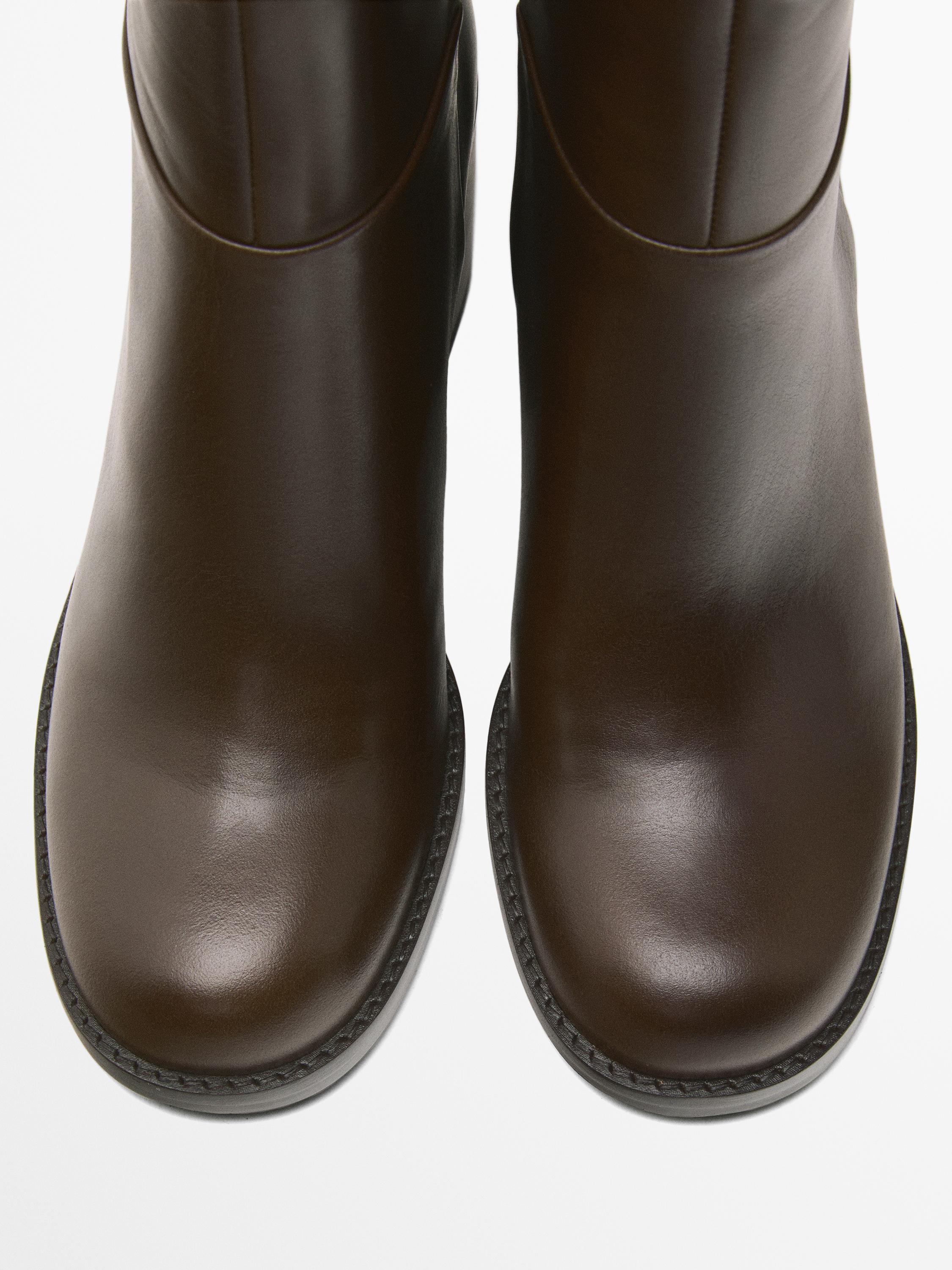 High-heel ankle boots