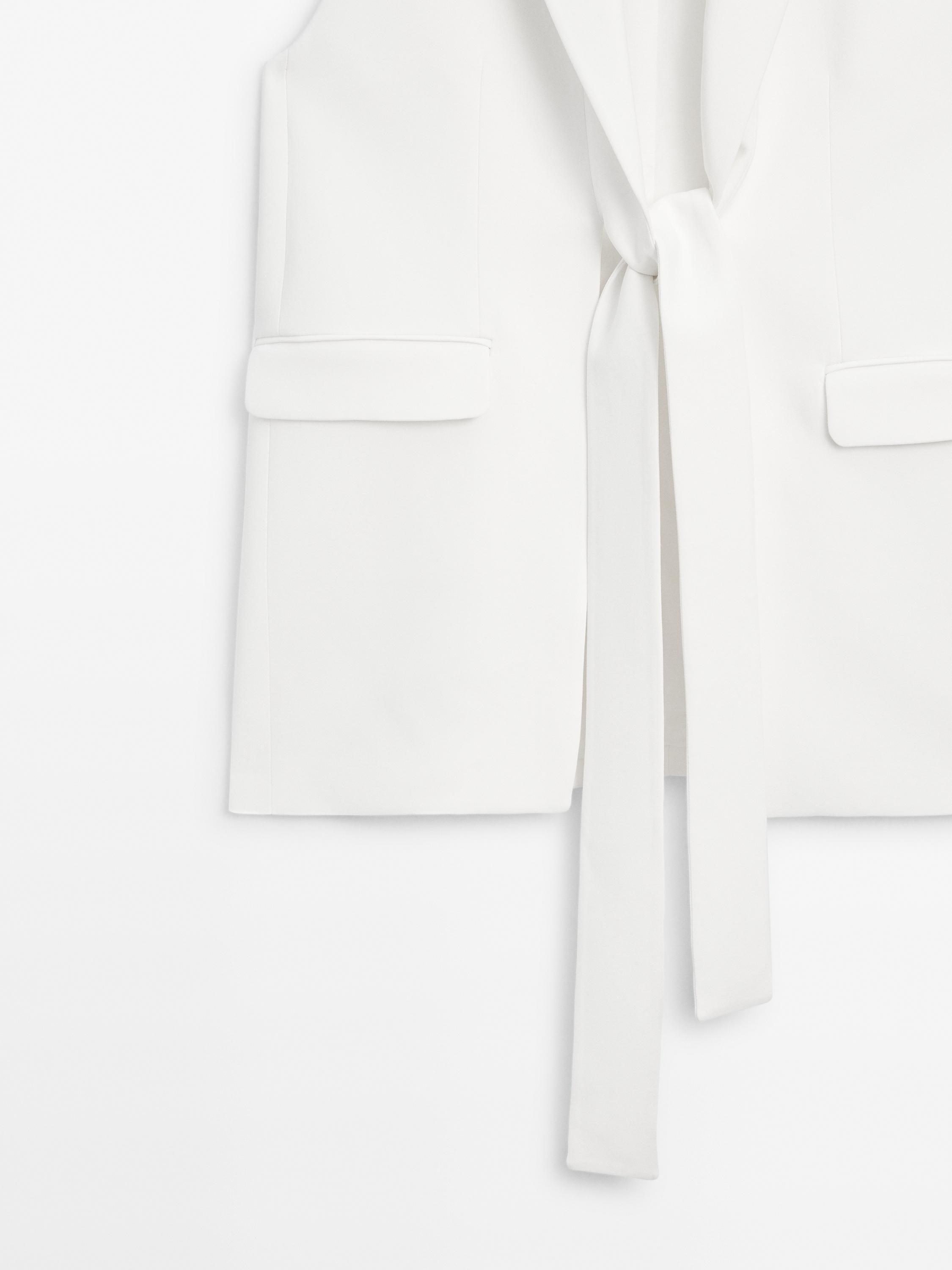 Smart waistcoat with bow detail - STUDIO