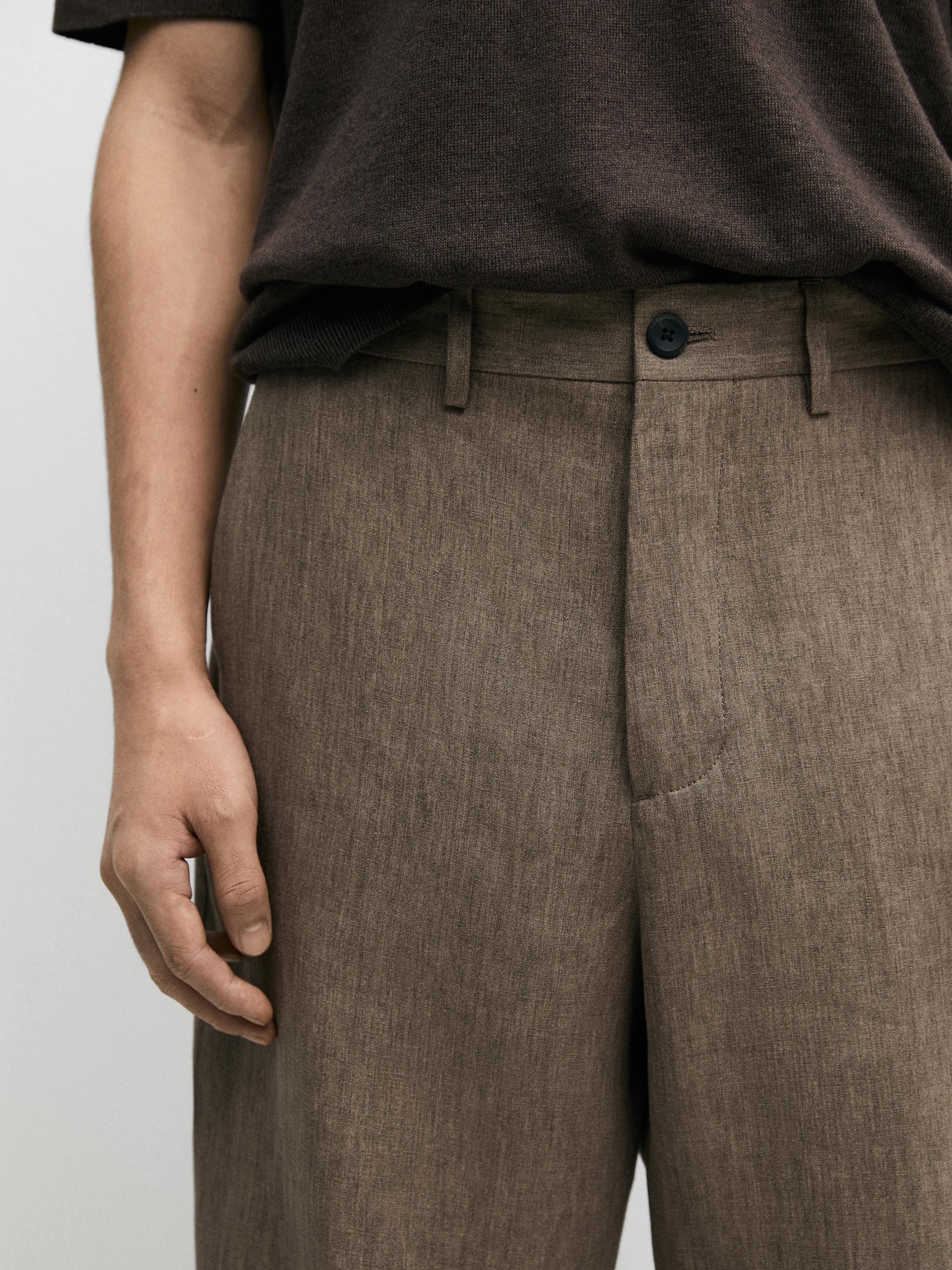 Linen suit trousers — OCHRE
