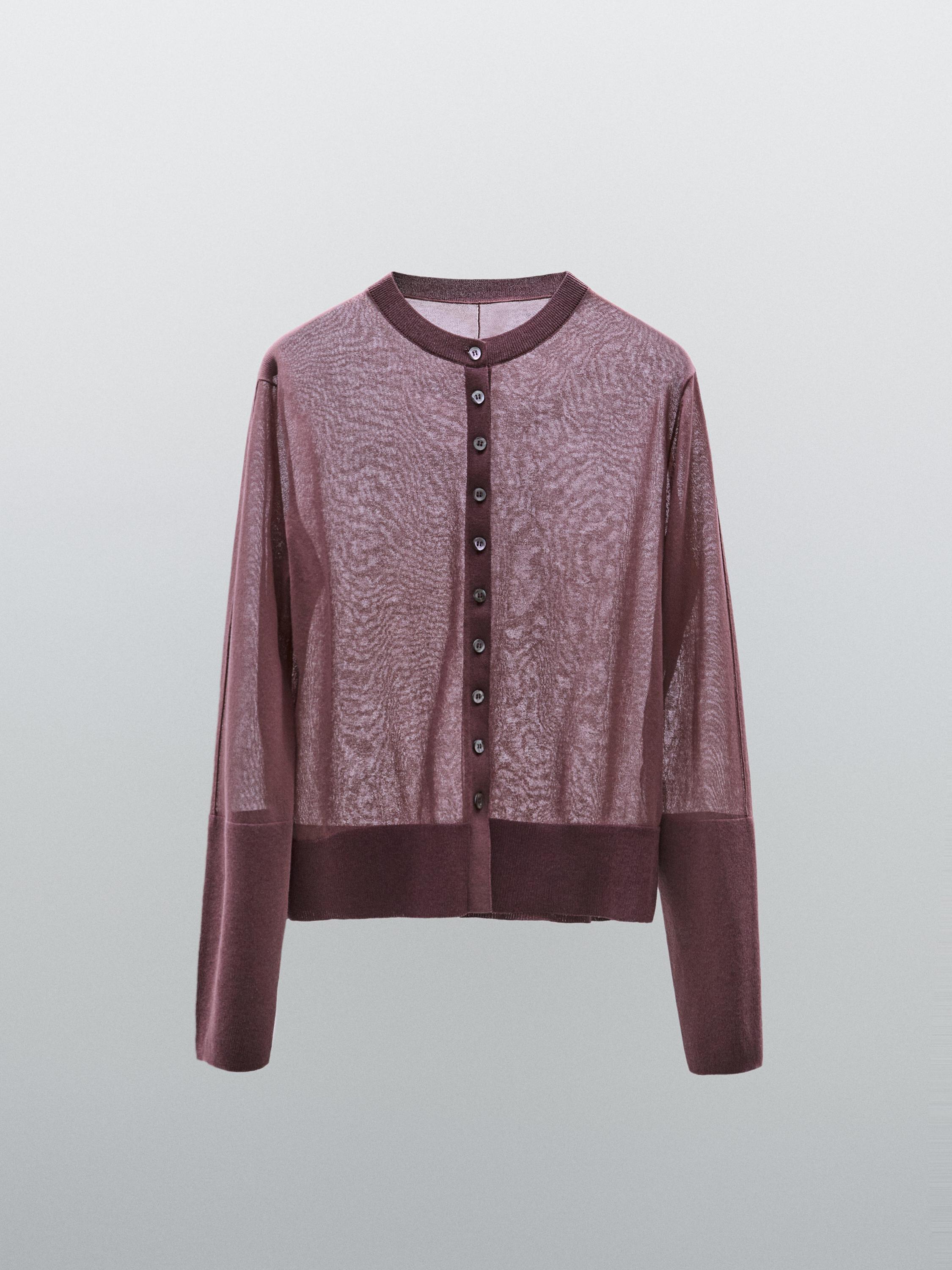 Fine cotton blend cardigan - Studio