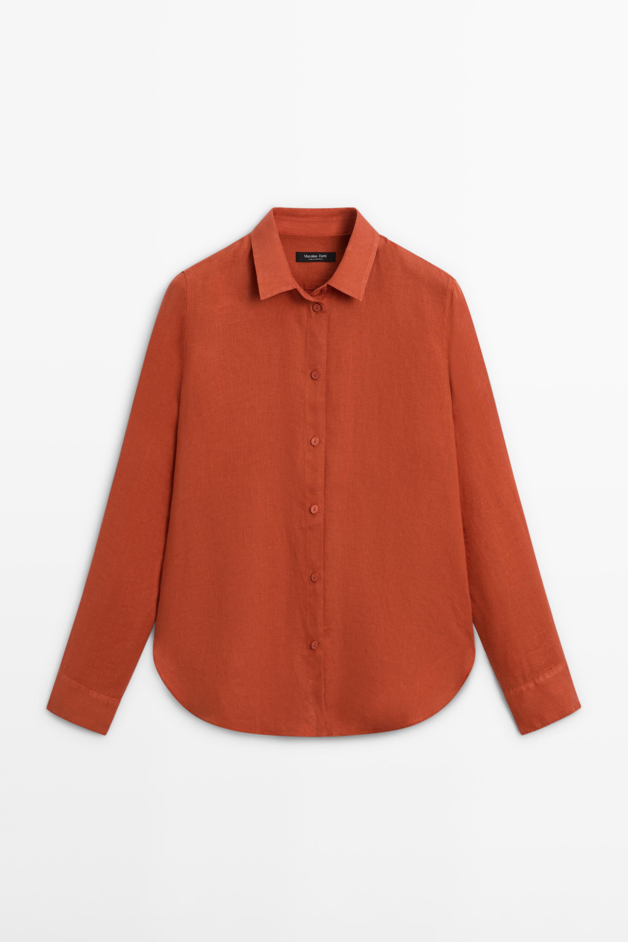 Flowing 100% linen shirt