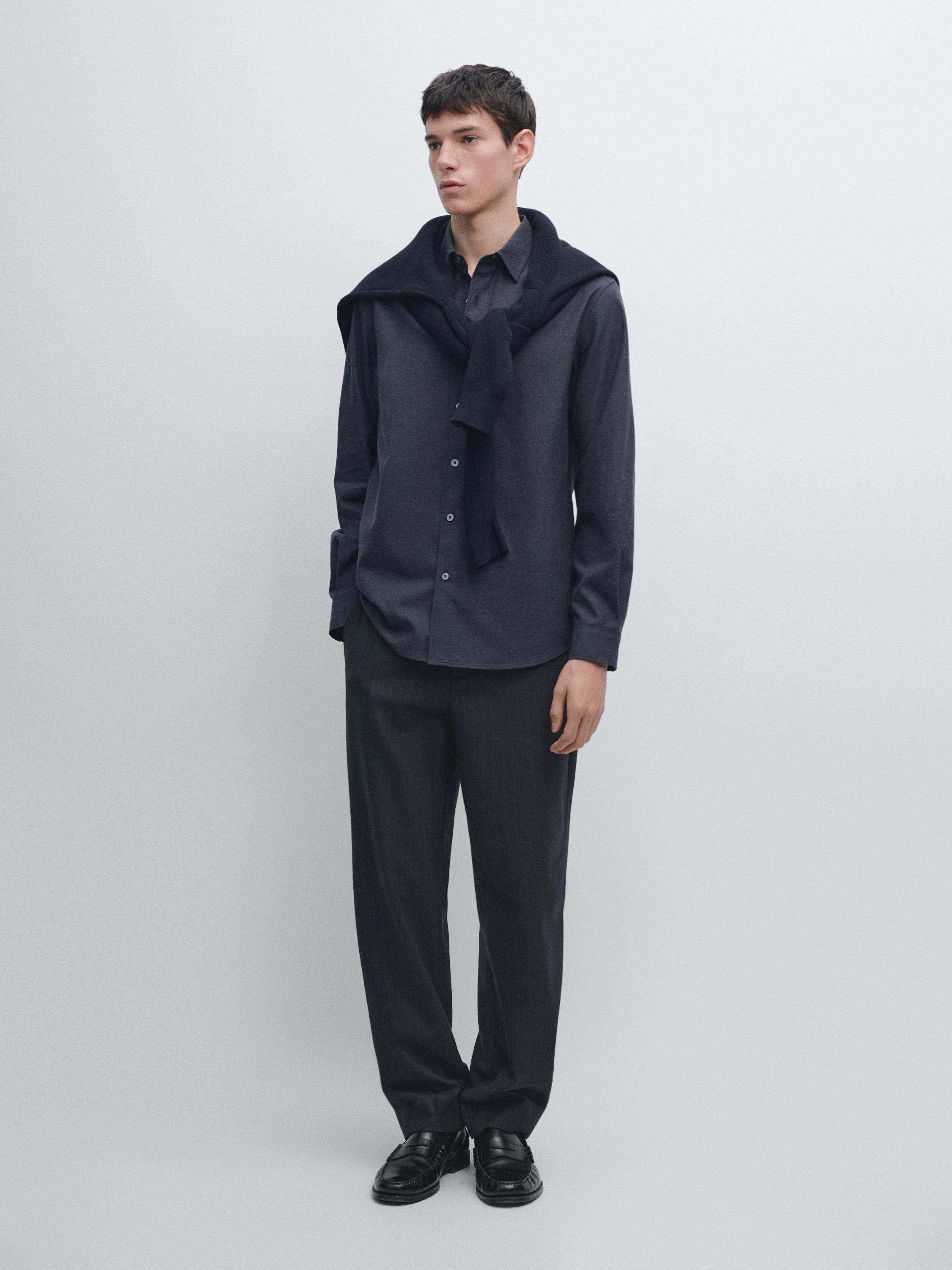 Melange Oxford shirt