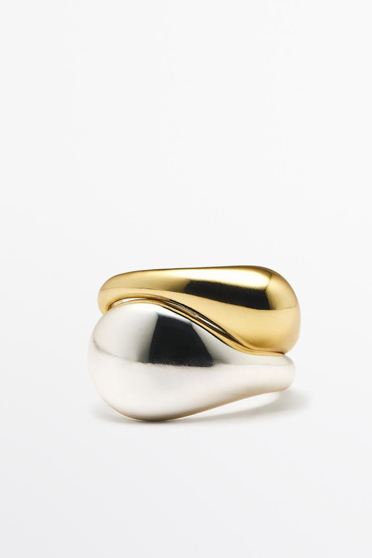 Pack of rounded rings — GOLDEN