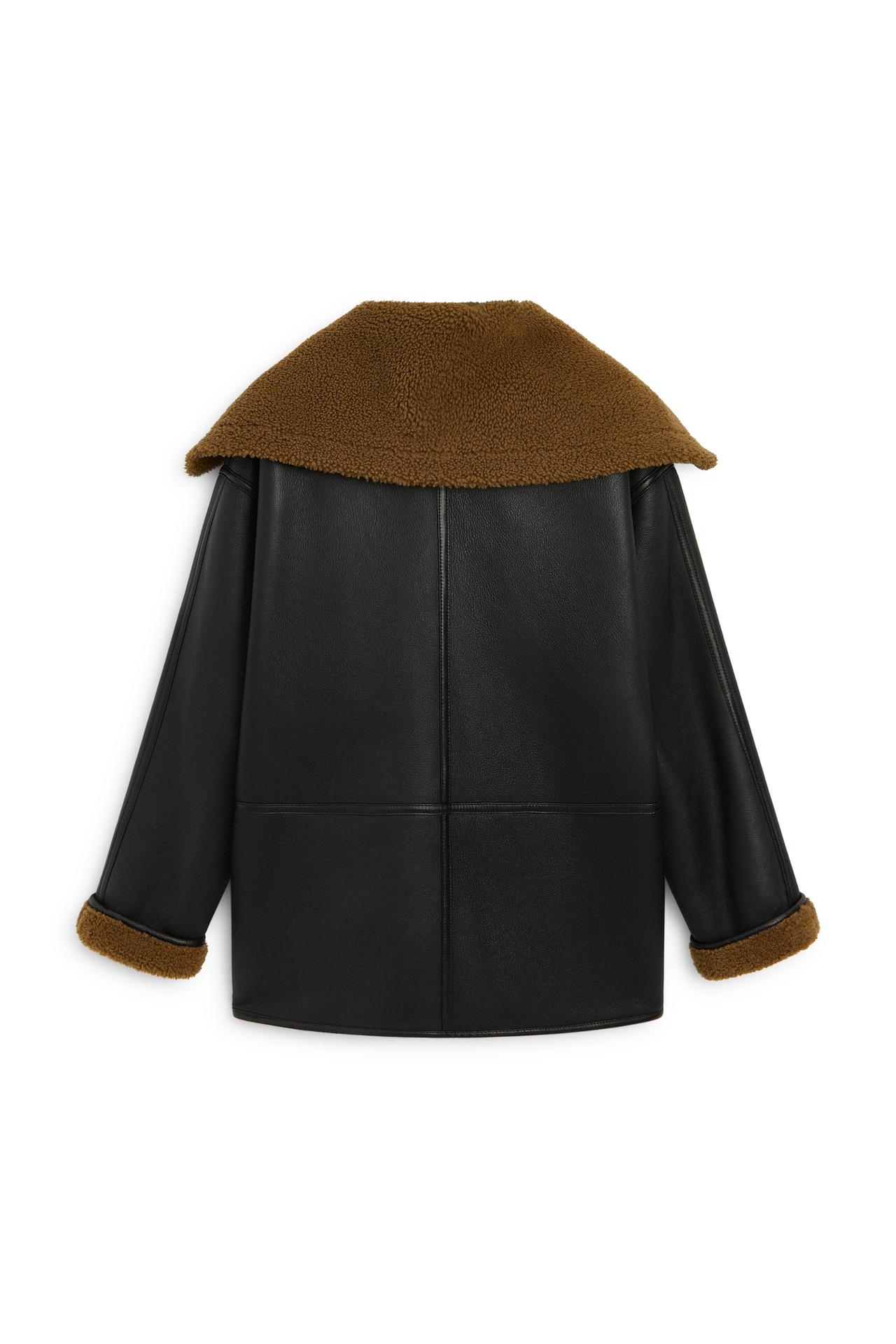 Leather mouton with fur - LIMITED EDITION — BROWN