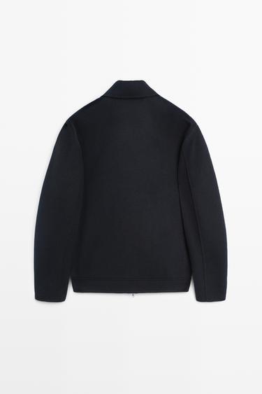 Wool blend double fabric jacket — DEEP BLUE 6