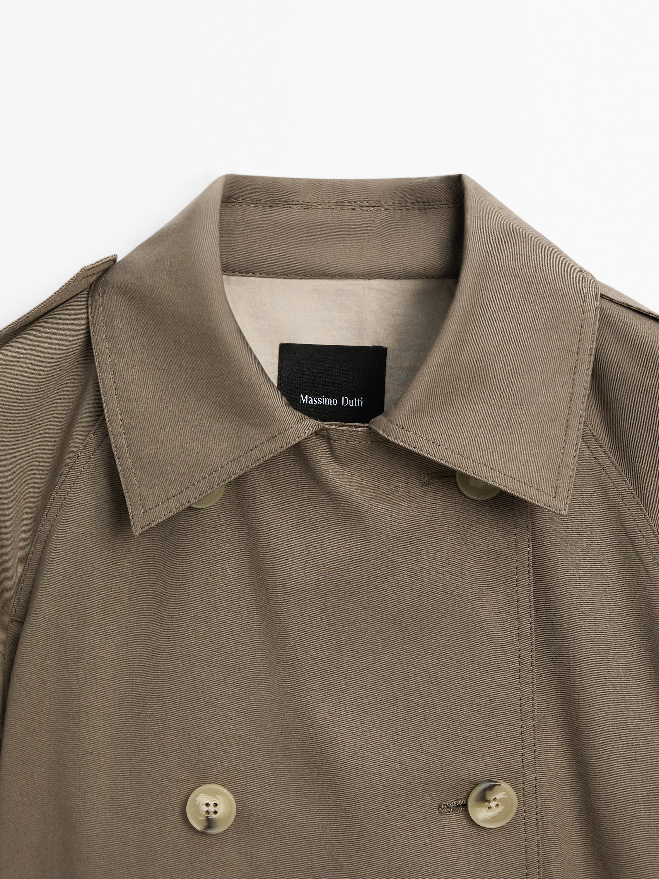 Classic water-repellent trench coat