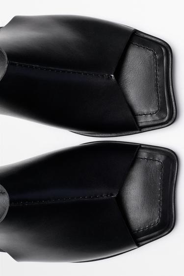 Leather sandal - STUDIO — BLACK 5
