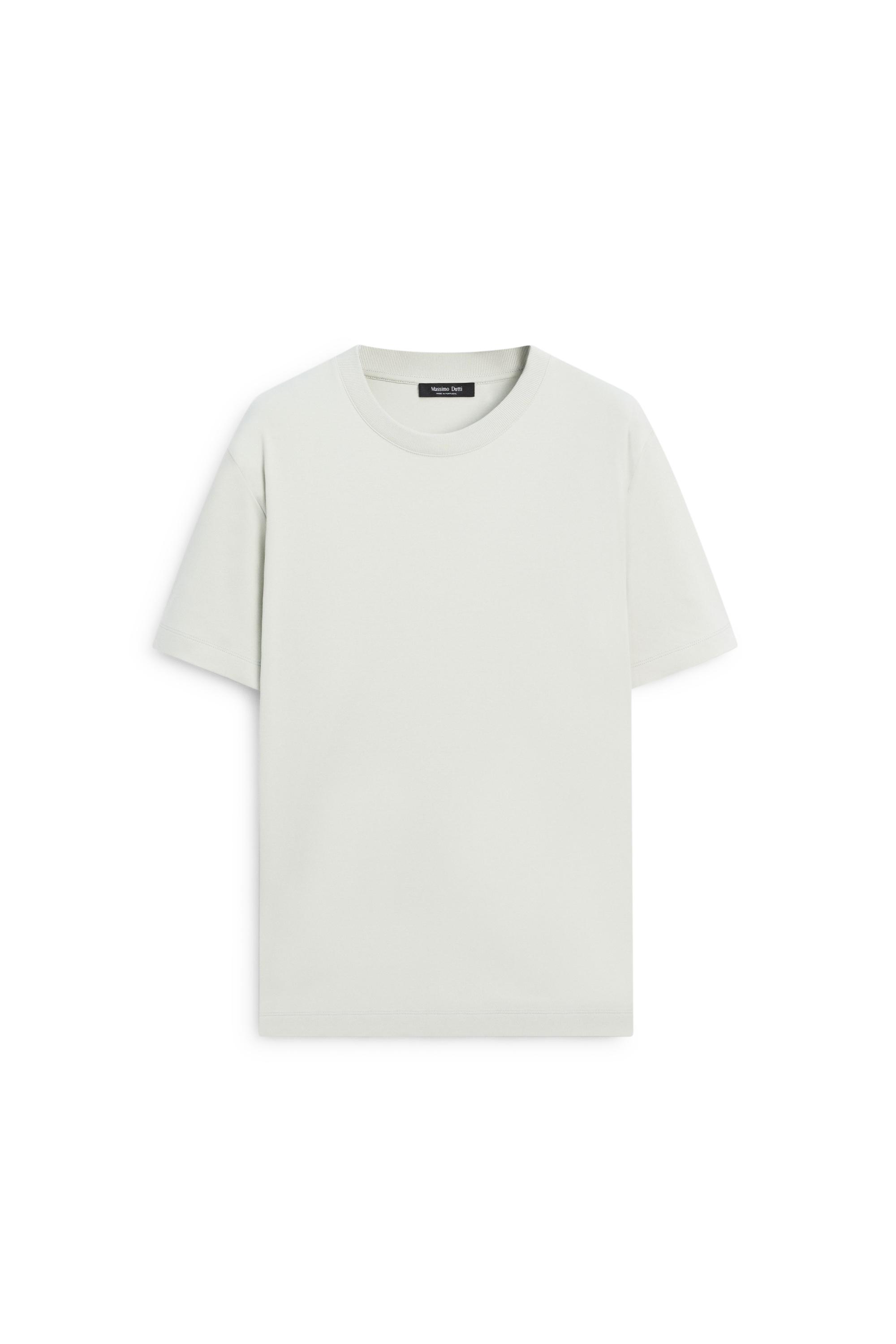 100% cotton short sleeve T-shirt — FADED SKY BLUE