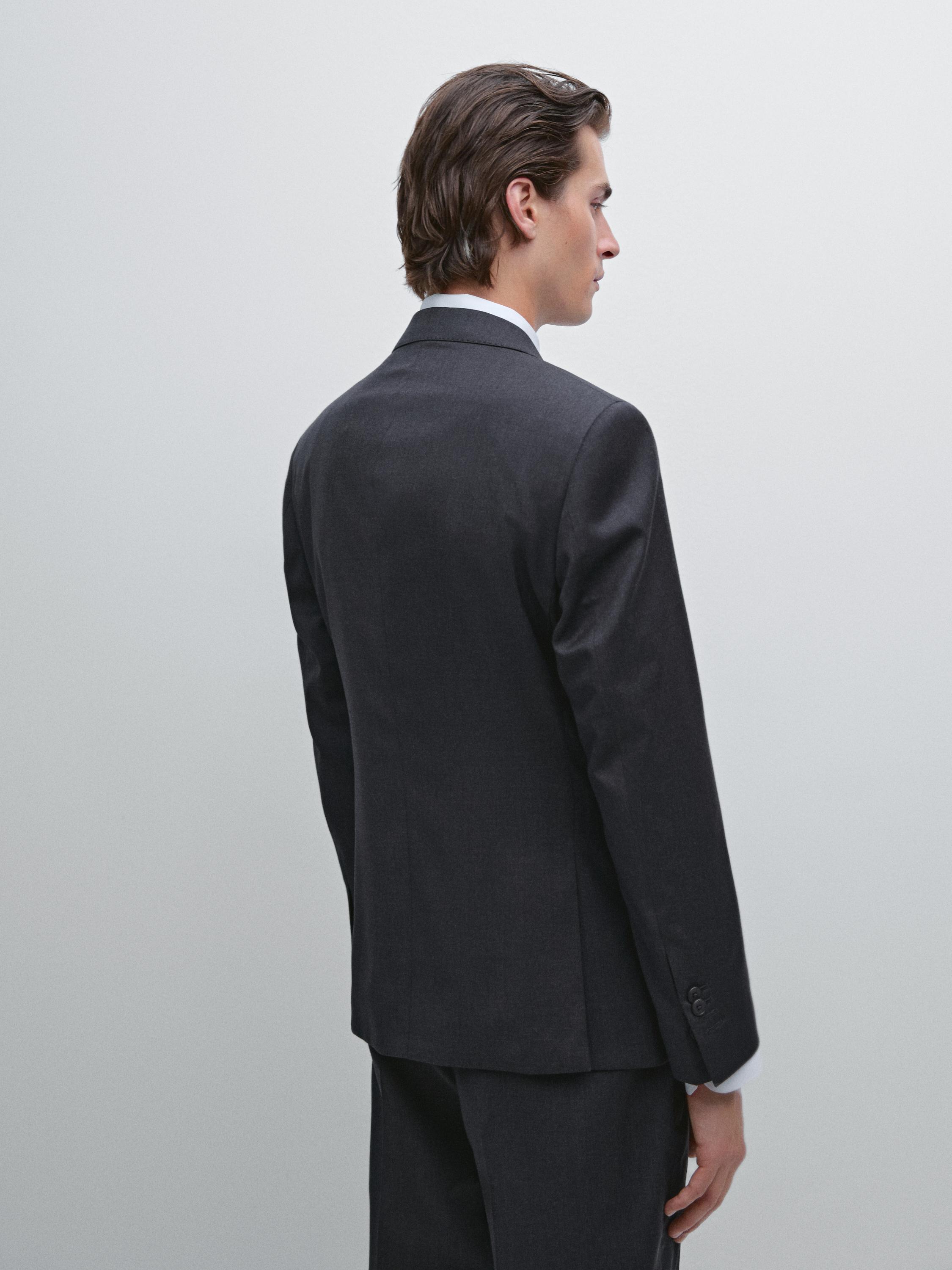 100% wool suit blazer