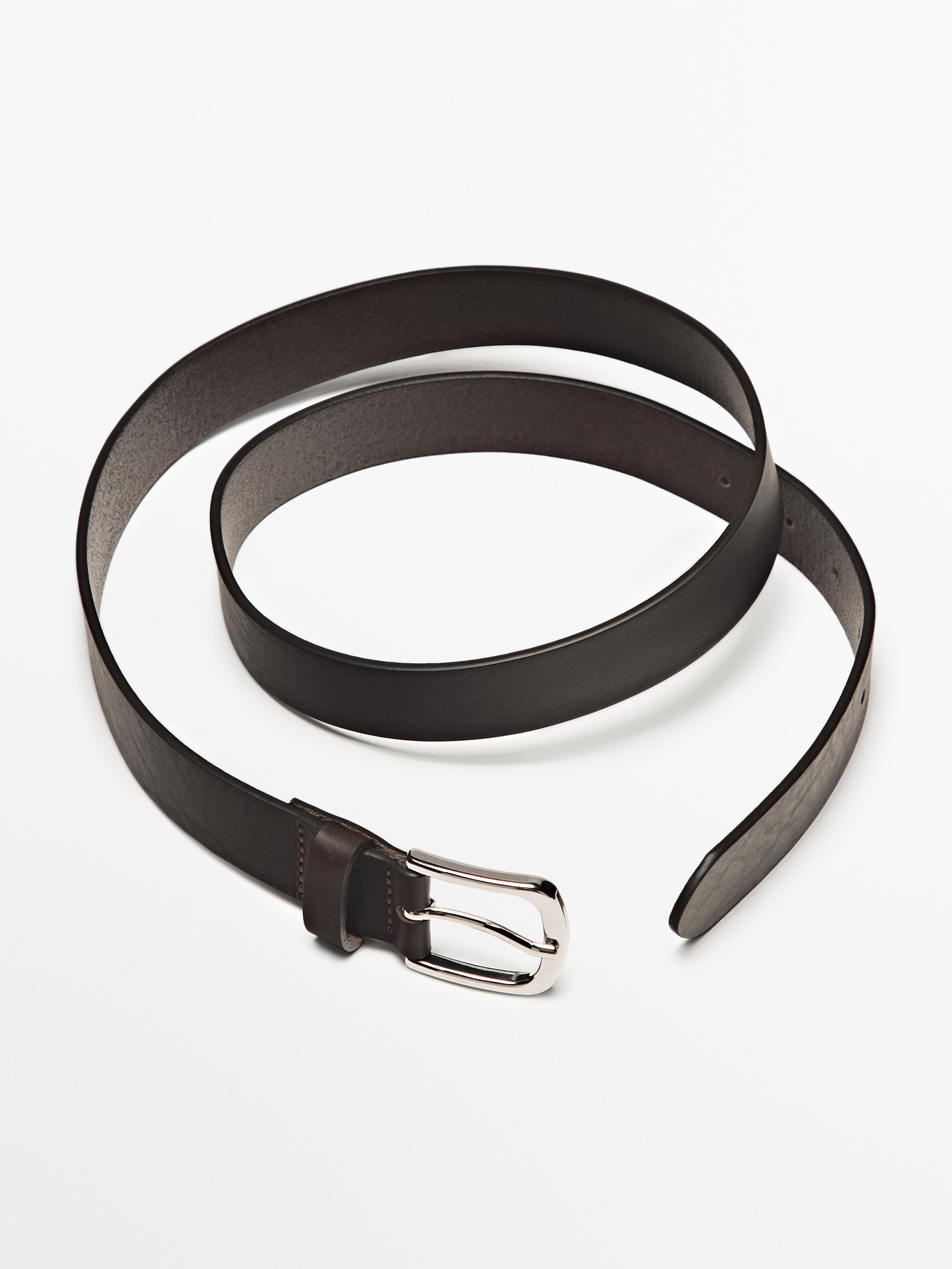 Soft nappa leather belt