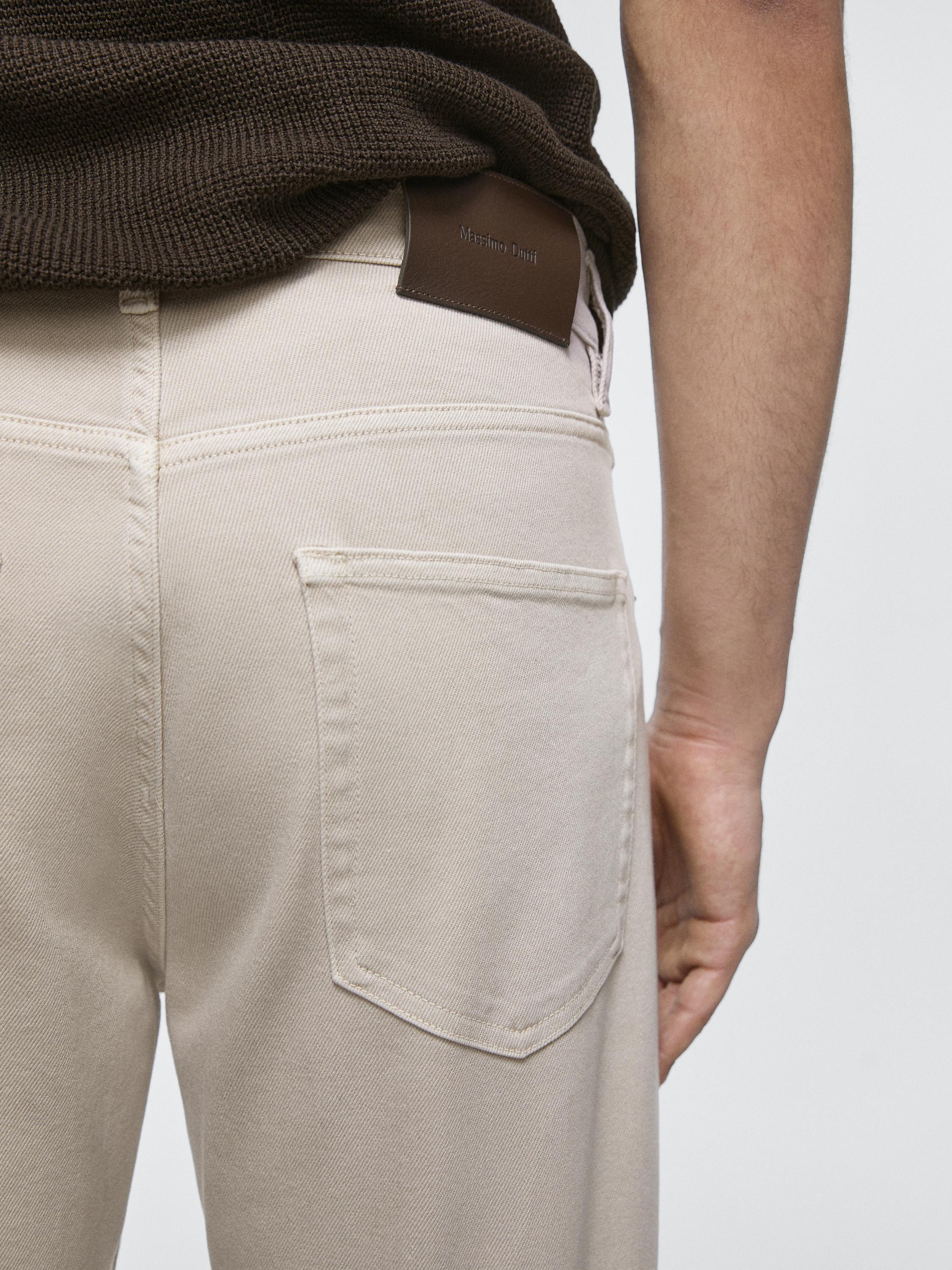 Tapered fit jeans — STONE