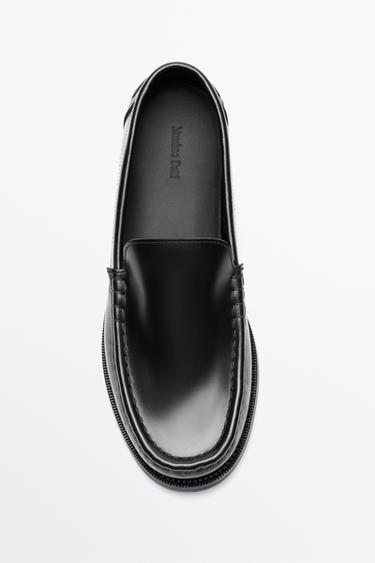 Smooth leather loafer — BLACK 3