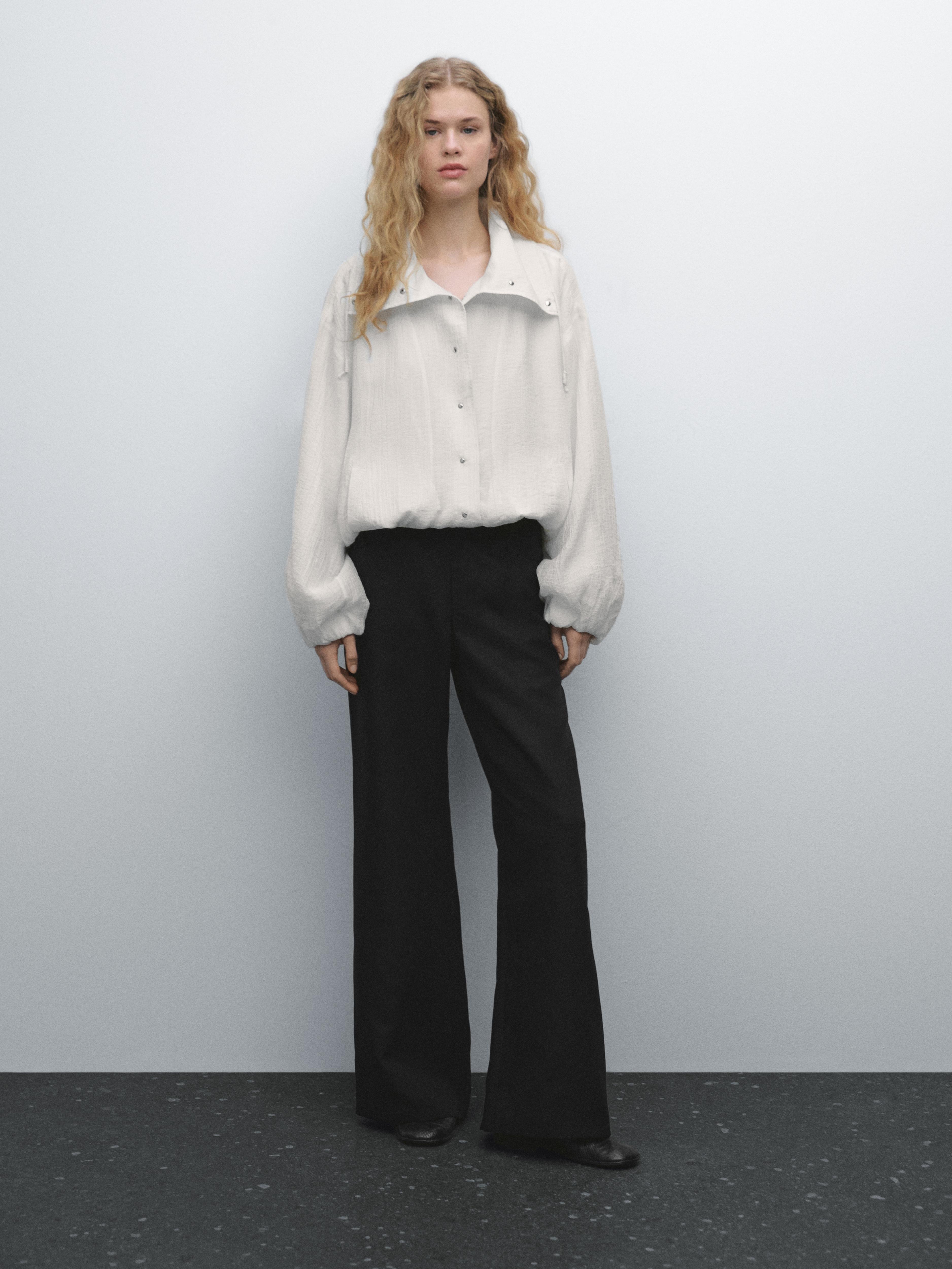 Lyocell palazzo trousers