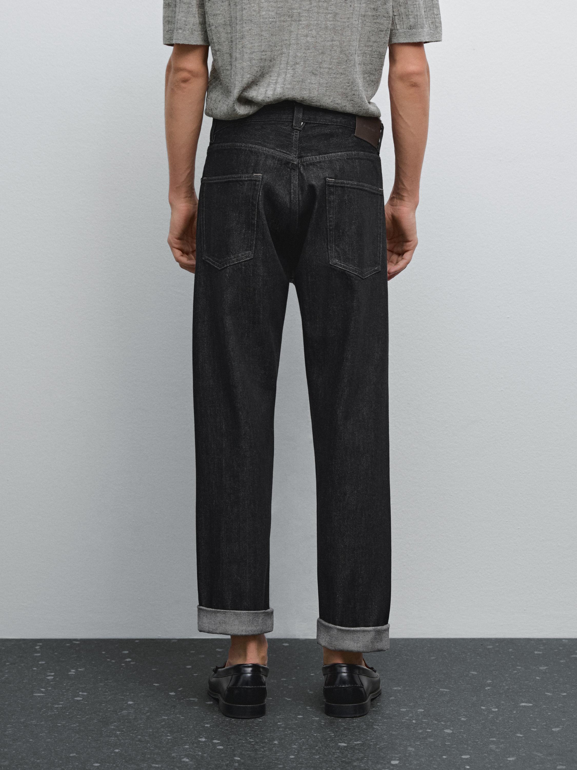 Tapered-fit selvedge jeans