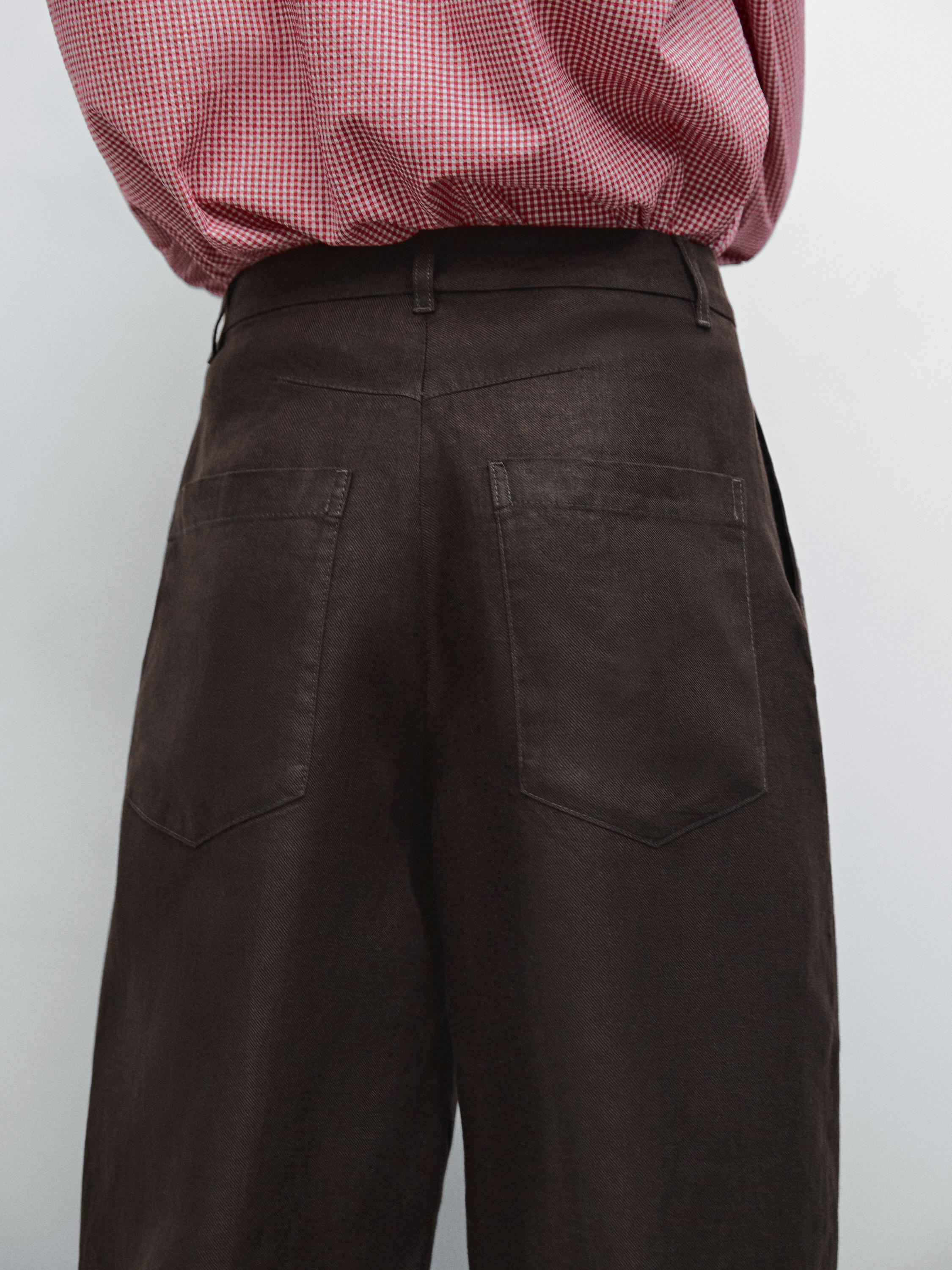 Pantalón fluido 100% lino